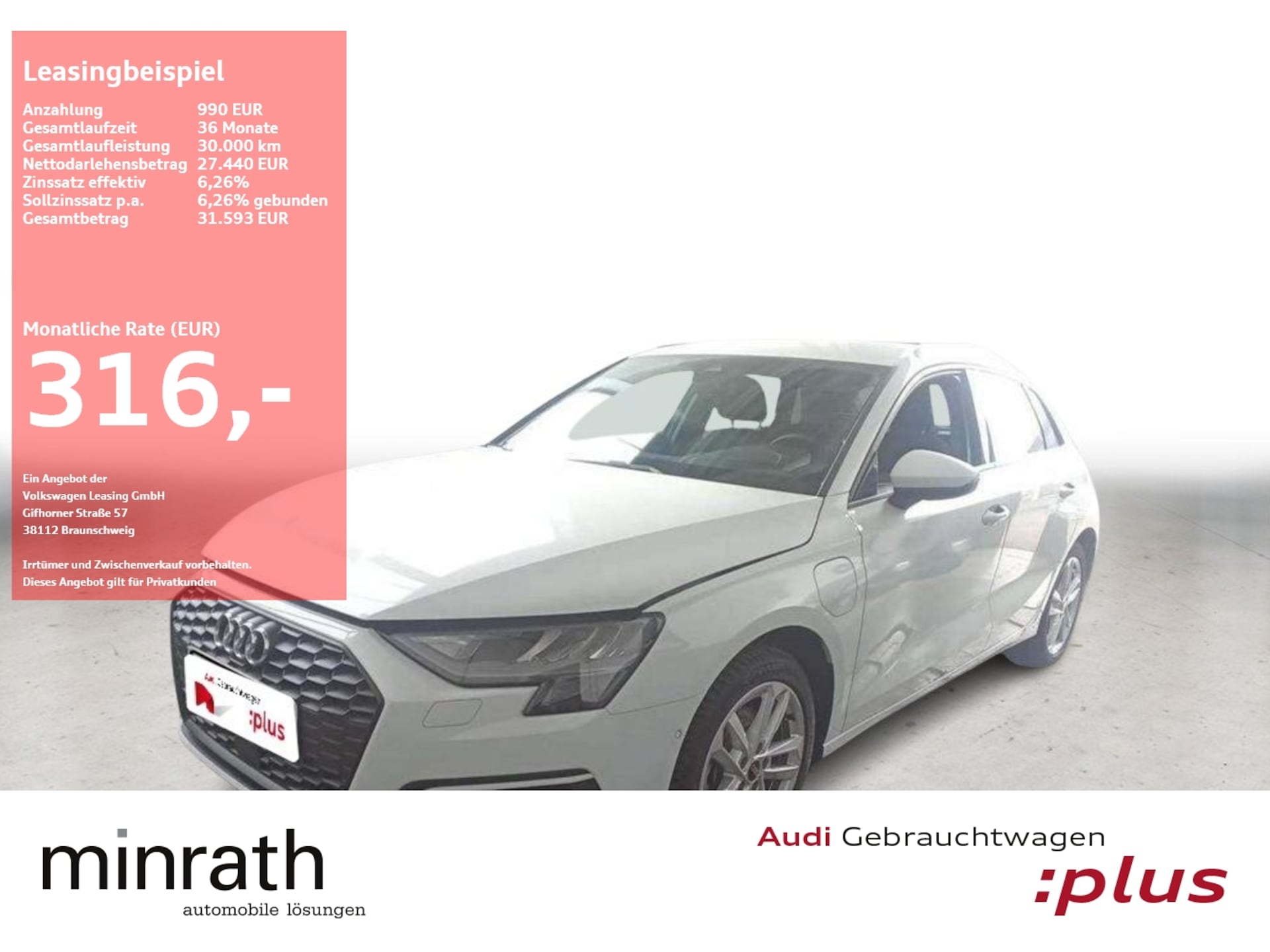 Audi A3 Sportback TFSI e
