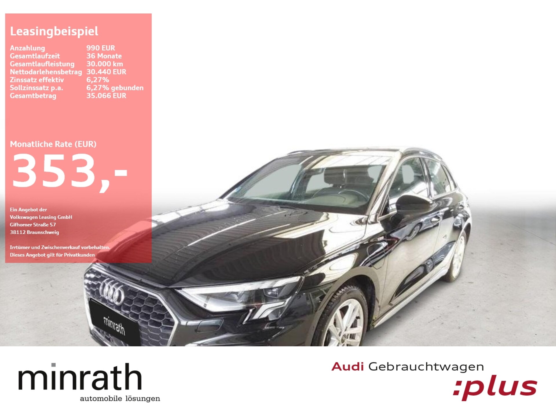 Audi A3 Sportback TFSI e S line