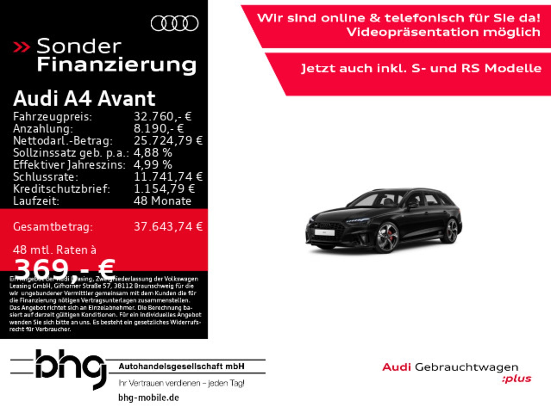 Audi A4 Avant S line