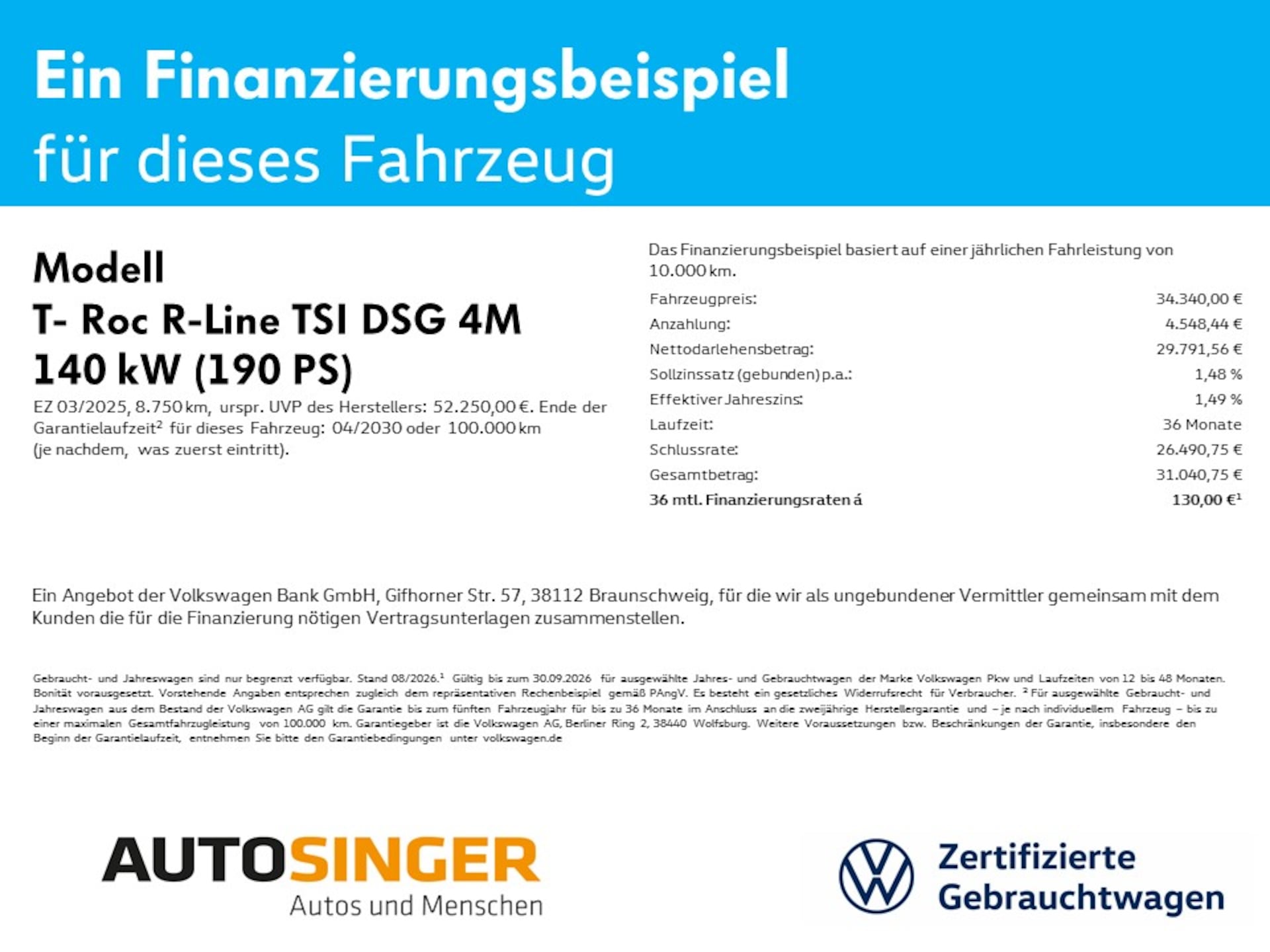 Volkswagen T-Roc R-Line