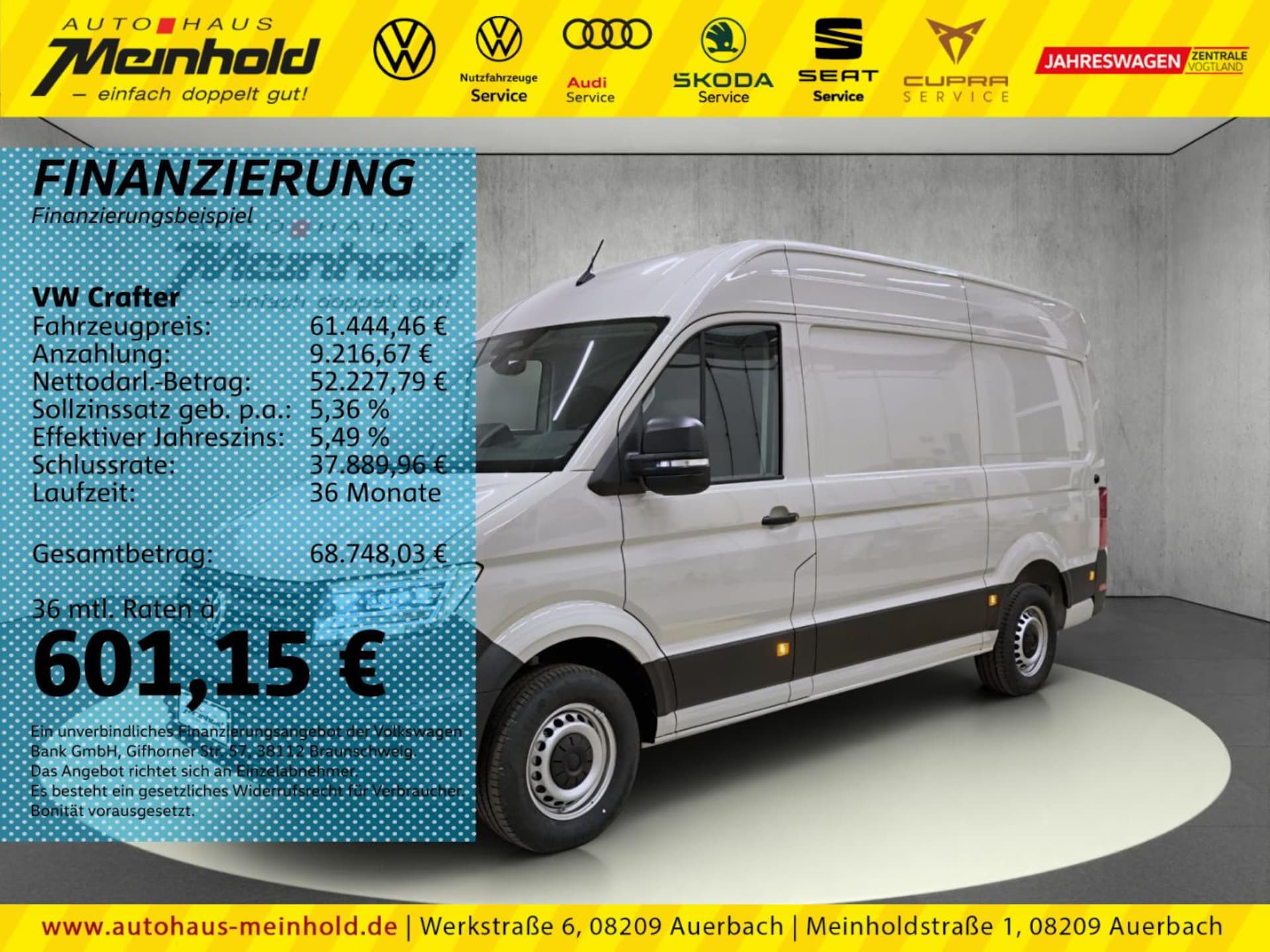 Volkswagen Crafter Kasten mittlerer Radstand