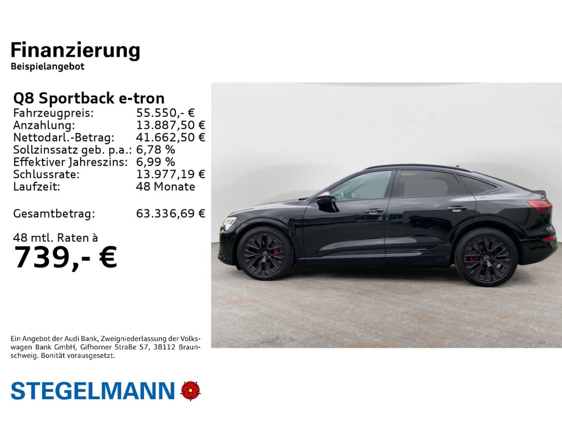 Audi Q8 Sportback e-tron S line