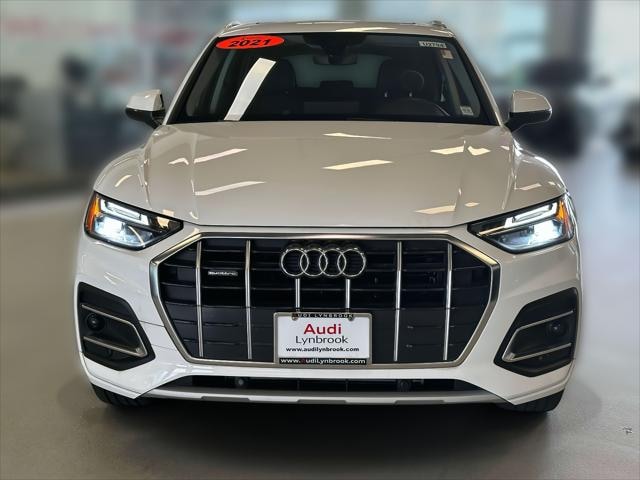 Used 2021 Audi Q5 Premium with VIN WA1AAAFY3M2128435 for sale in Lynbrook, NY