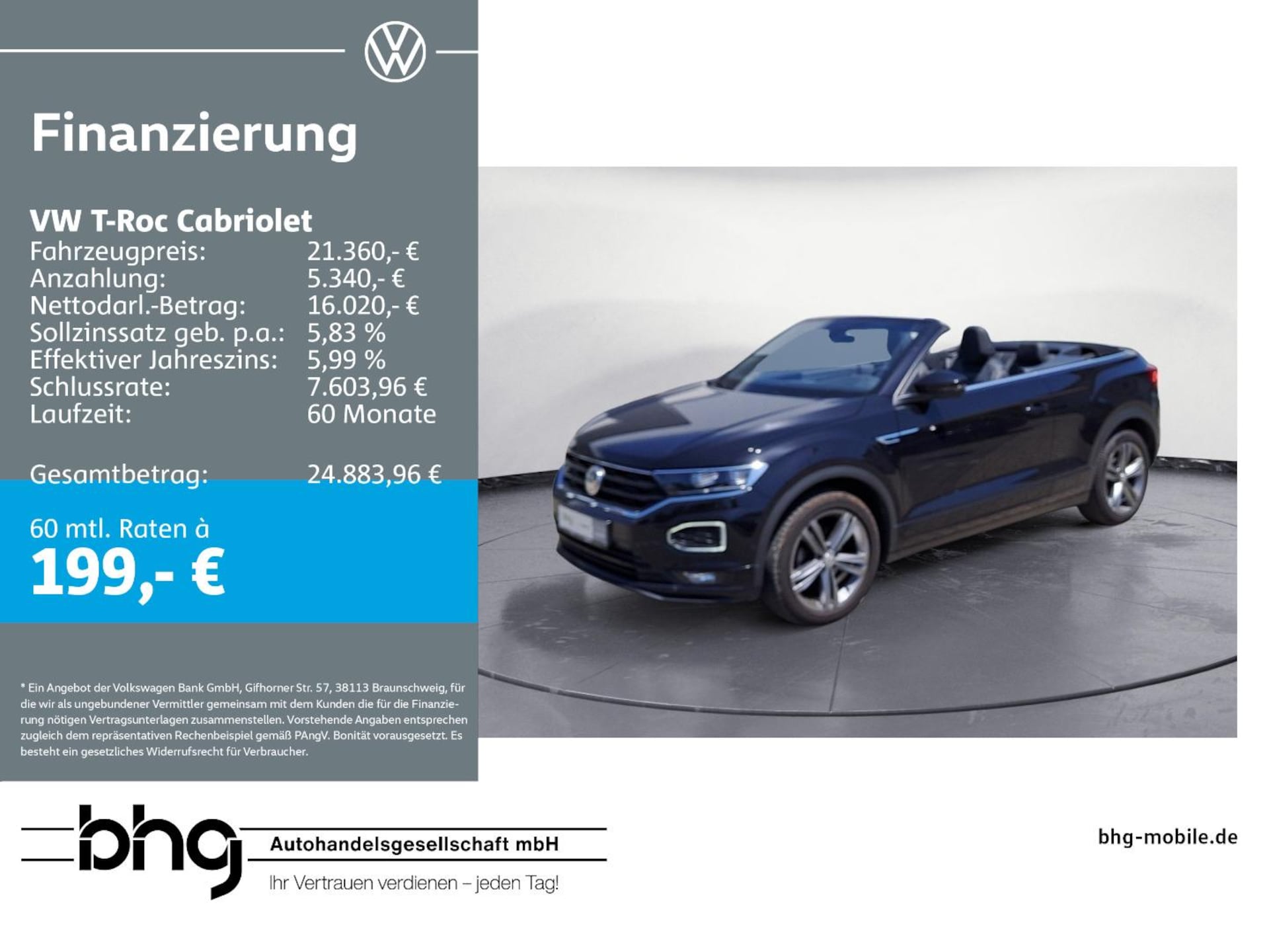 Volkswagen T-Roc Cabriolet R-Line