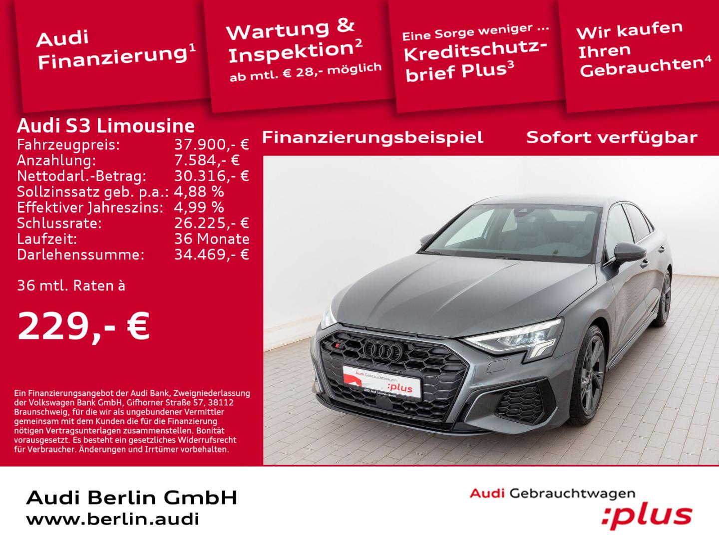 Image about Audi S3 Limousine S3 Limousine TFSI 228(310) kW(PS) S tronic