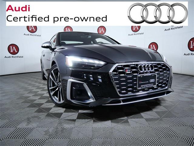 Used 2022 Audi S5 Coupe Premium Plus with VIN WAUP4AF54NA033738 for sale in Richfield, Minnesota