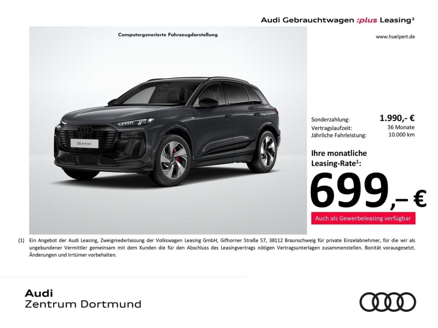 Bild über Audi Q6 SUV e-tron S line business e-tron quattro 315 kW - für weitere Informationen kontaktieren Sie den Audi Partner
