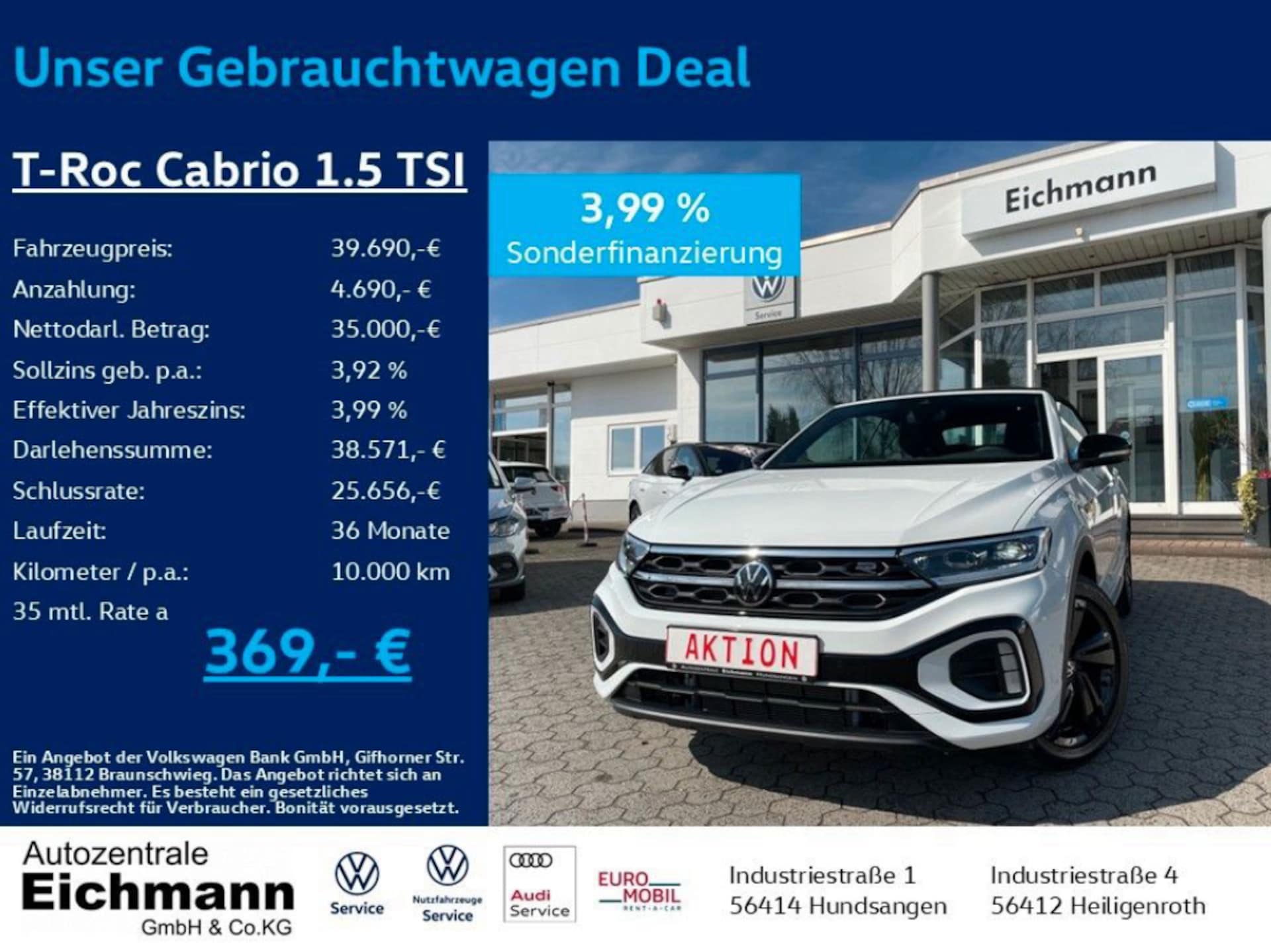 Volkswagen T-Roc Cabriolet R-Line