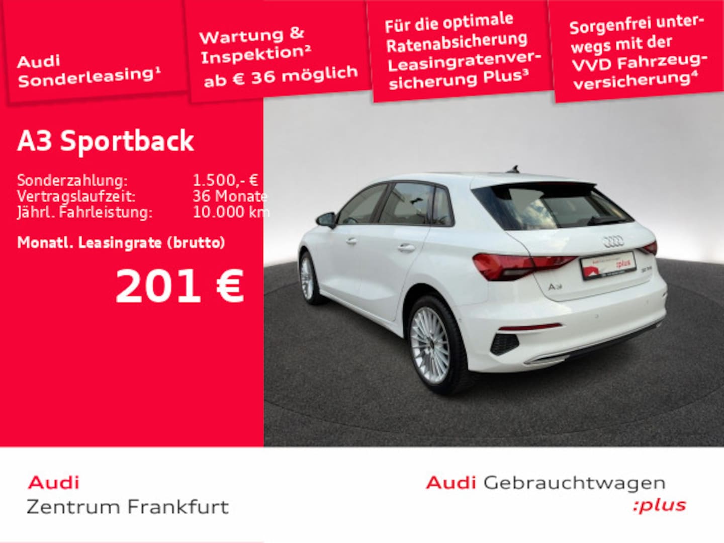Bild über Audi A3 Sportback advanced 30 TFSI Schaltgetriebe - für weitere Informationen kontaktieren Sie den Audi Partner