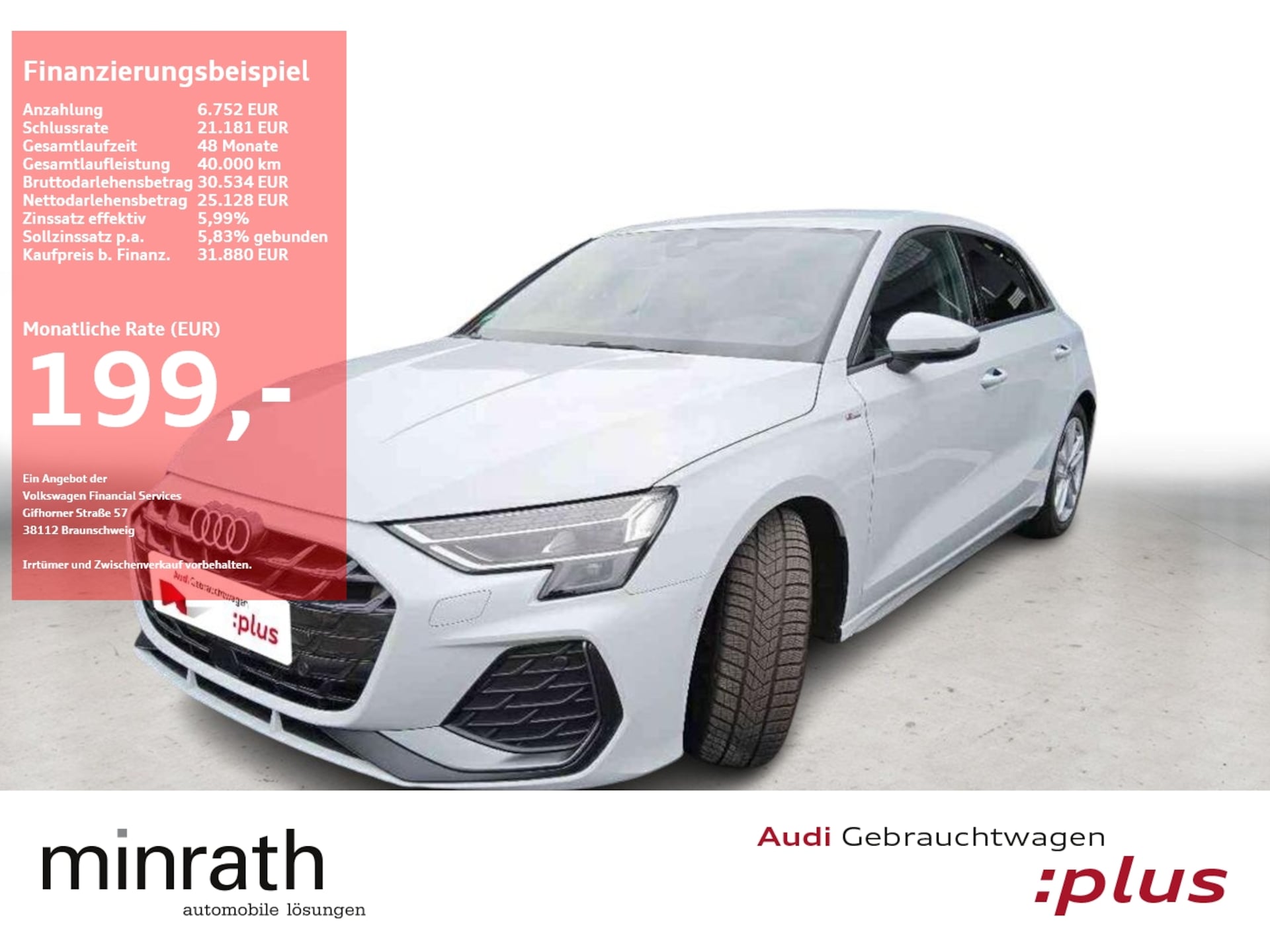 Audi A3 Sportback S line