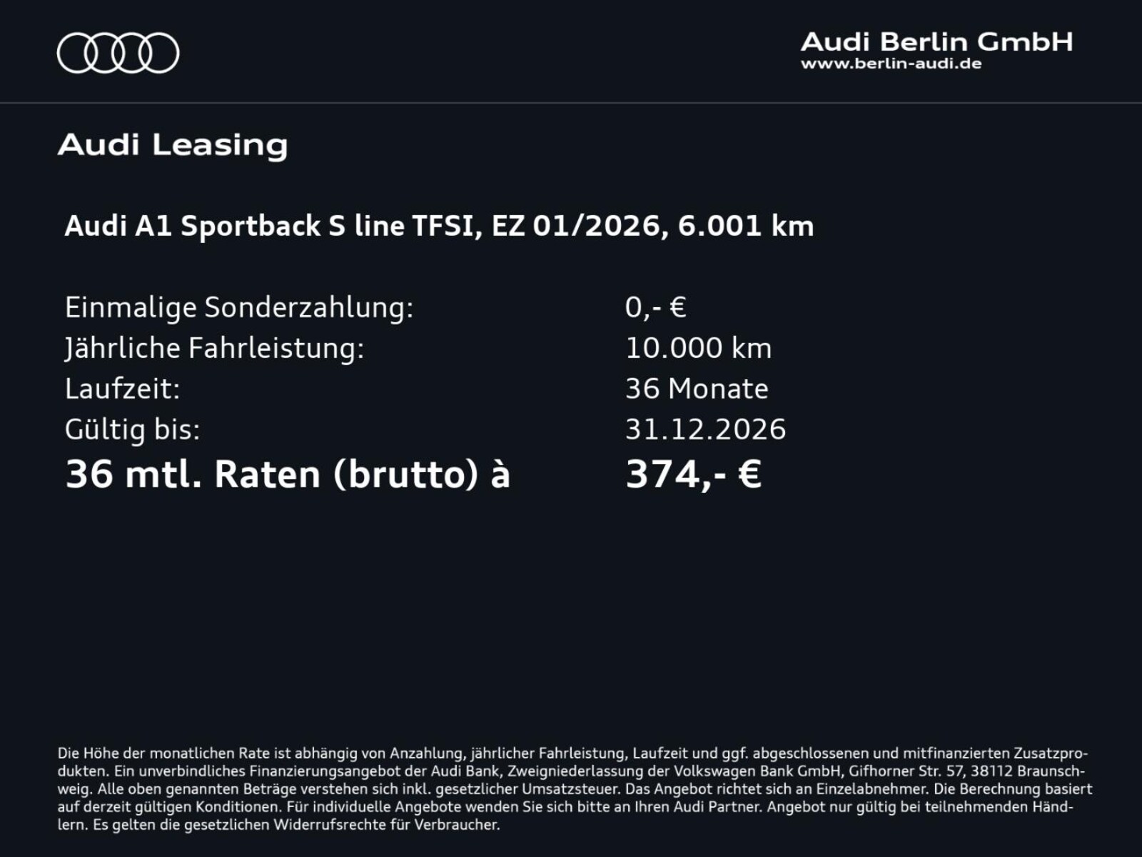 Audi A1 Sportback – Bild 4