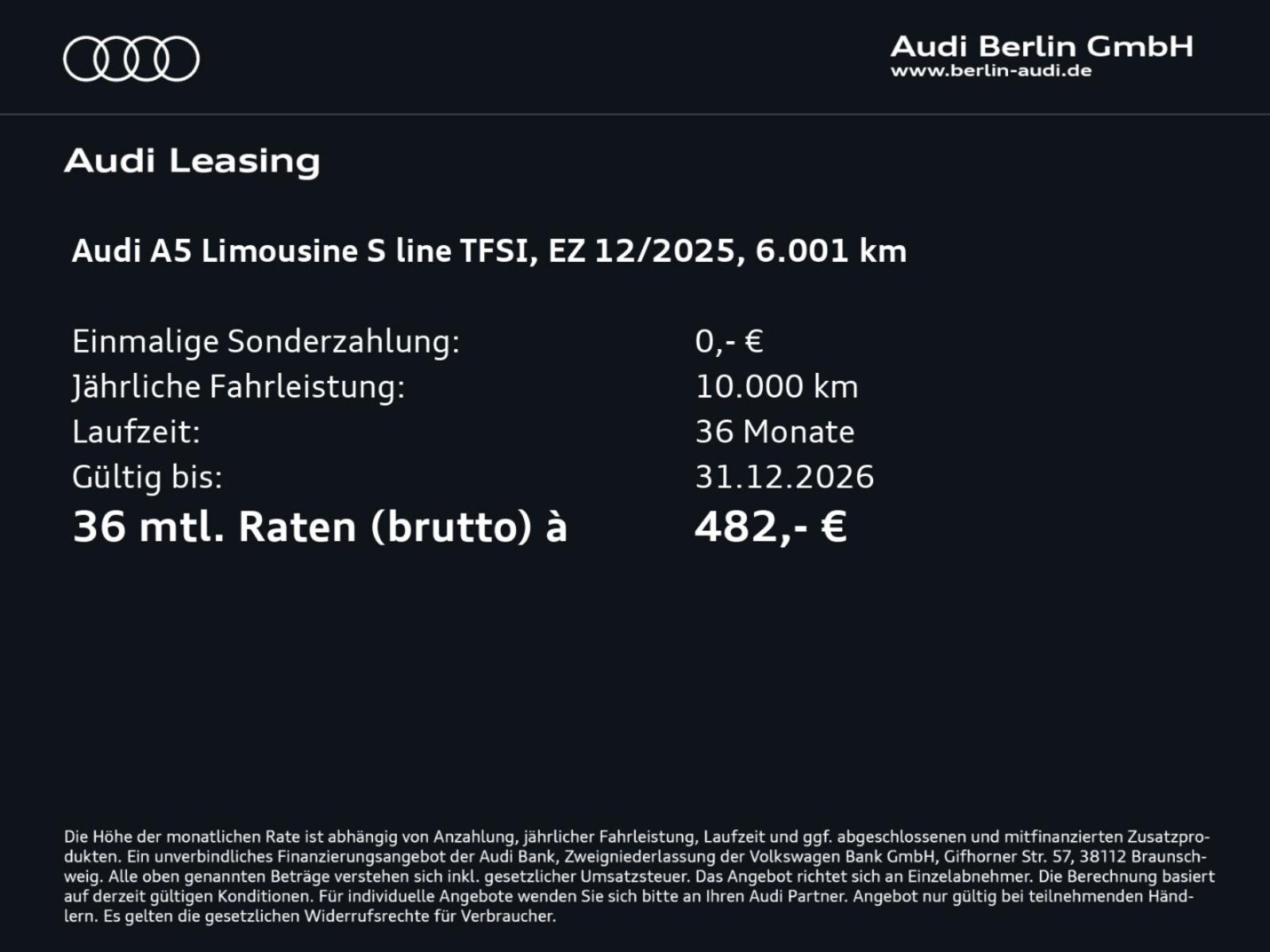 Audi A5 Limousine – Bild 4