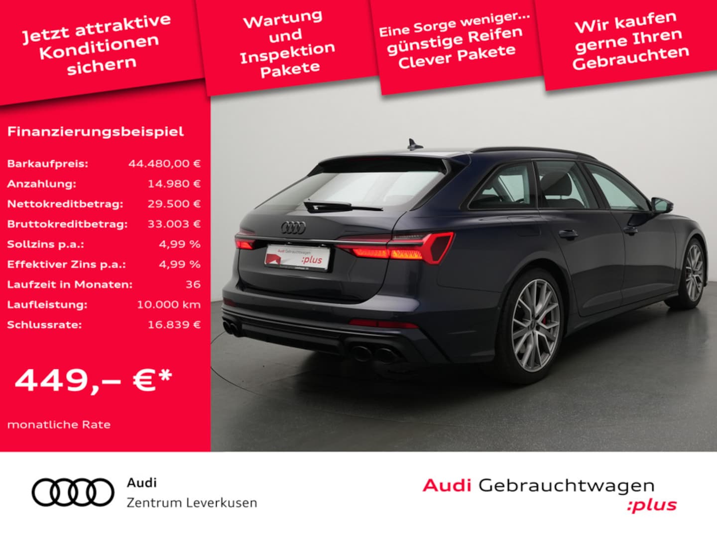 Bild über Audi S6 Avant TDI quattro tiptronic - für weitere Informationen kontaktieren Sie den Audi Partner