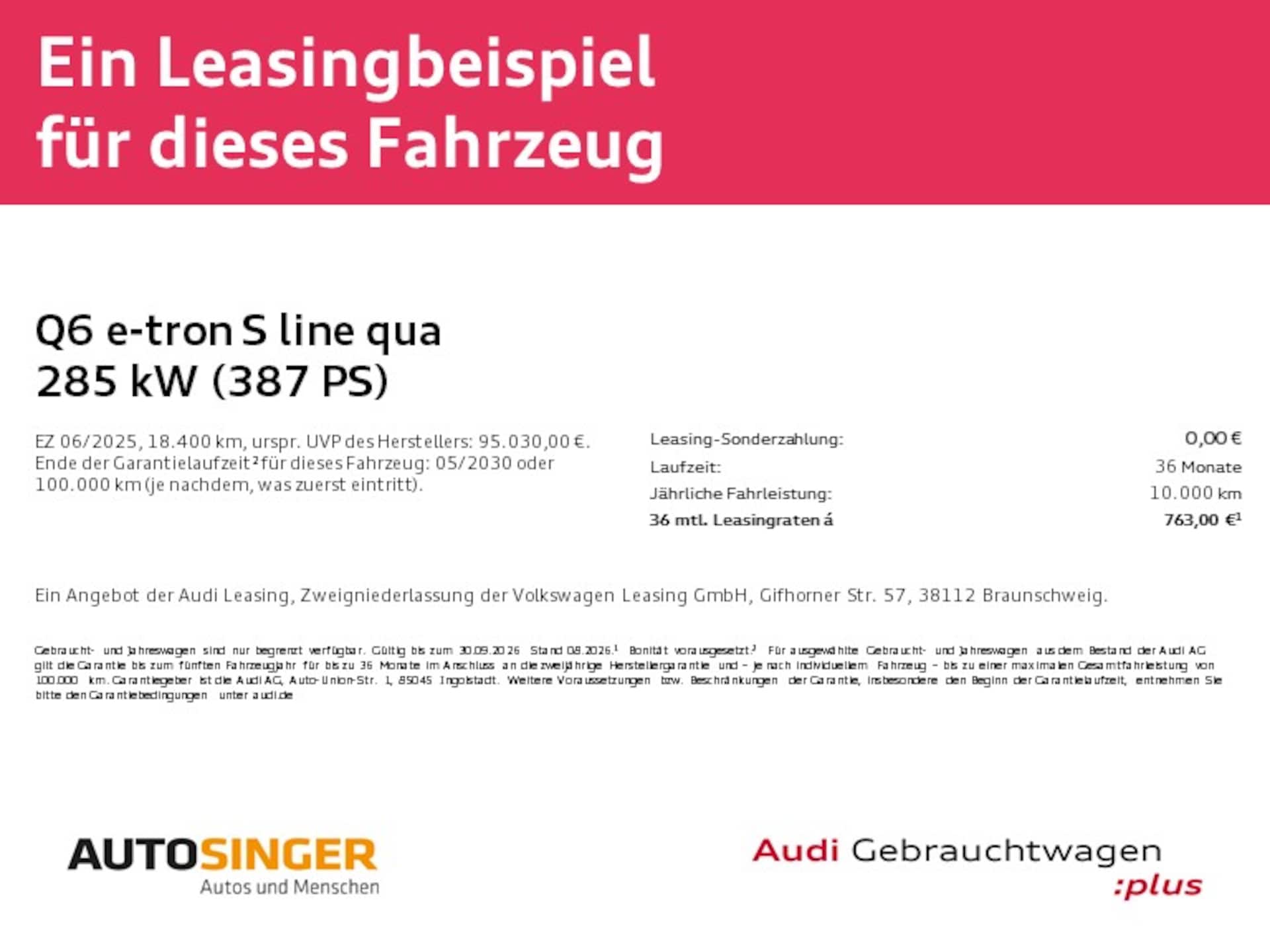 Audi Q6 SUV e-tron