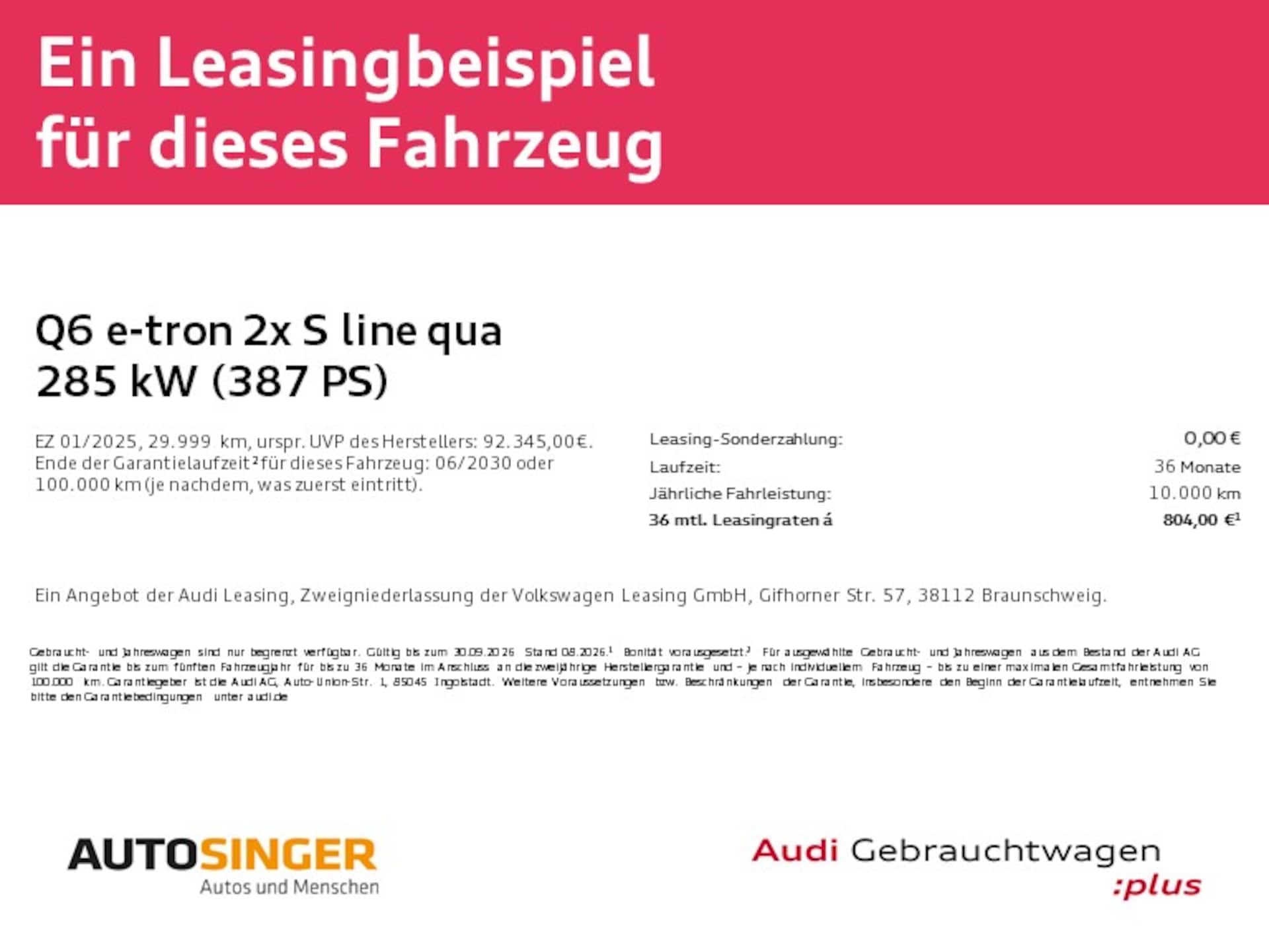 Audi Q6 SUV e-tron