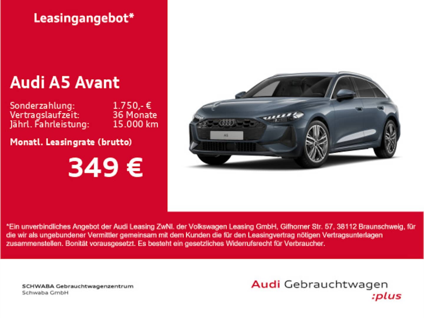 Bild über Audi A5 Avant TFSI S tronic - für weitere Informationen kontaktieren Sie den Audi Partner