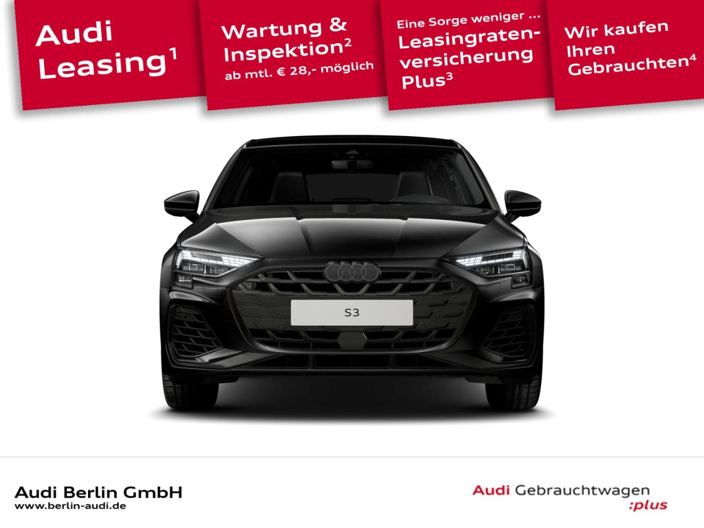 Bild über Audi S3 Sportback TFSI quattro S tronic - für weitere Informationen kontaktieren Sie den Audi Partner