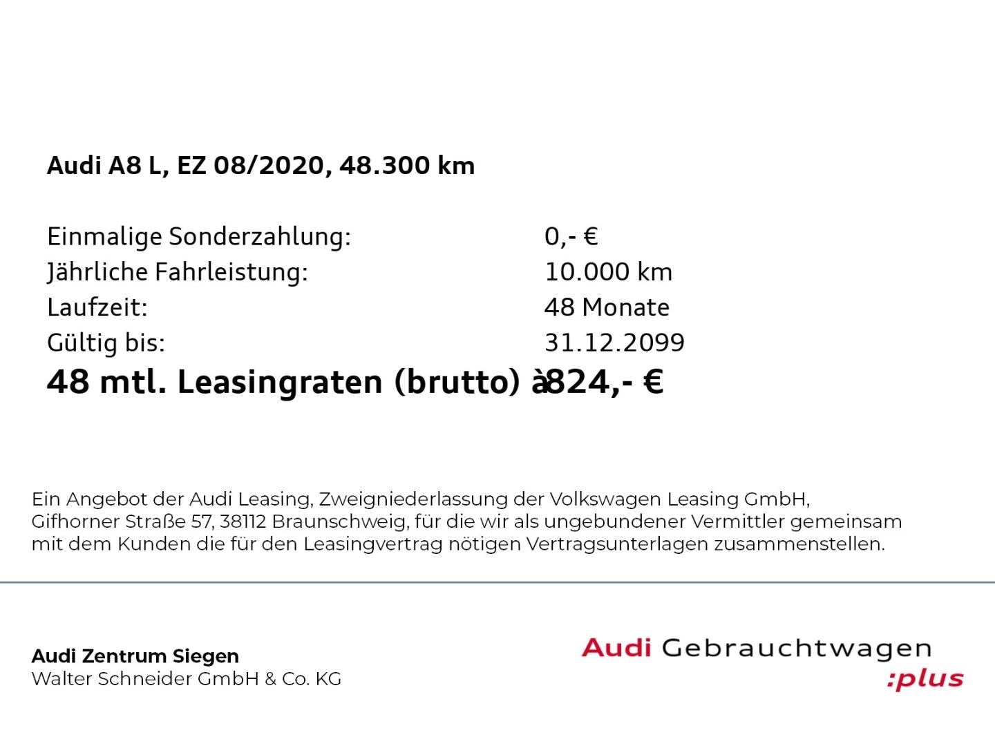 Image about Audi A8 L TFSI e 60 TFSI e quattro tiptronic