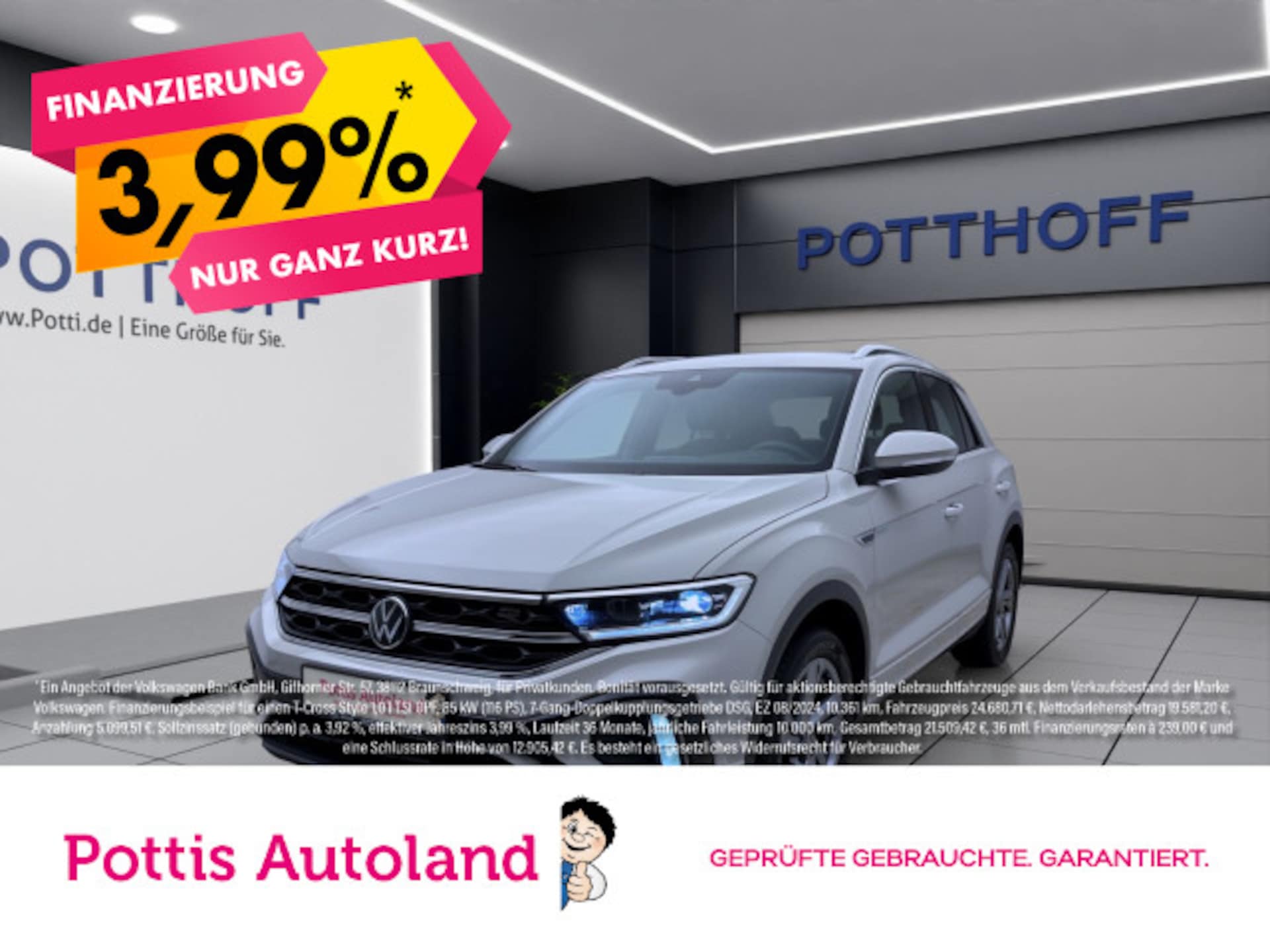 Volkswagen T-Roc 2024 — T-Roc 1.0 TSI R-LINE SITZHZG ACC PDC LED+