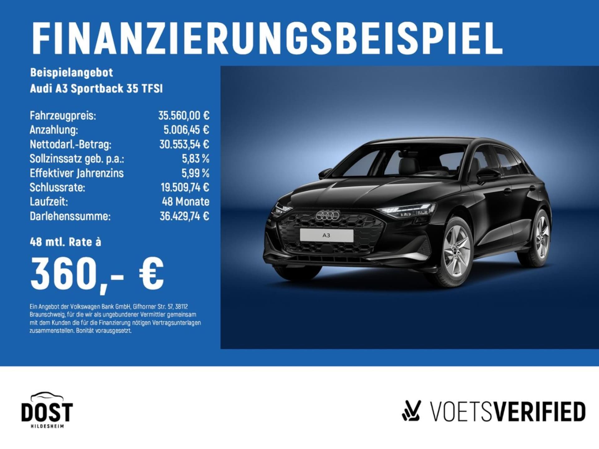 Audi A3 Sportback Advanced