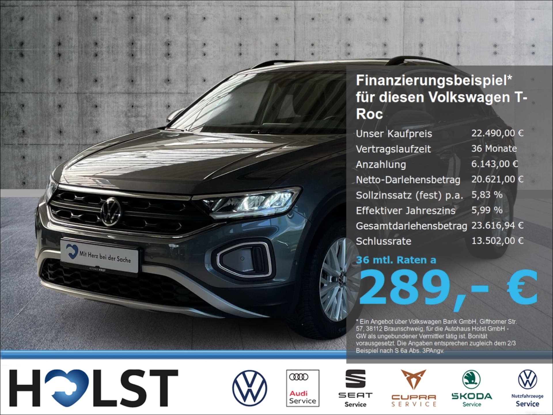 Volkswagen T-Roc — Volkswagen T-Roc 1.5TSI DSG Life AHK RÜFA