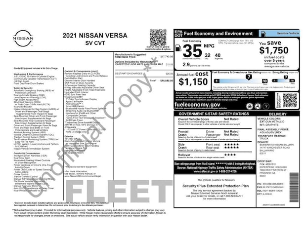 2021 Nissan Versa