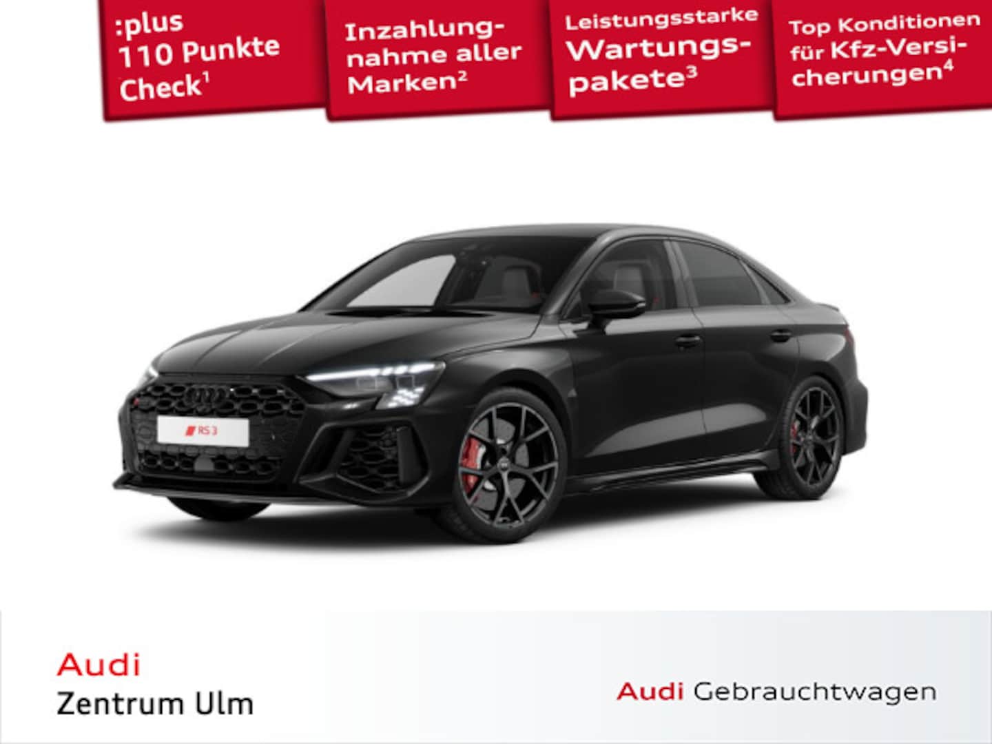 Bild über Audi RS 3 Limousine TFSI quattro S tronic - für weitere Informationen kontaktieren Sie den Audi Partner