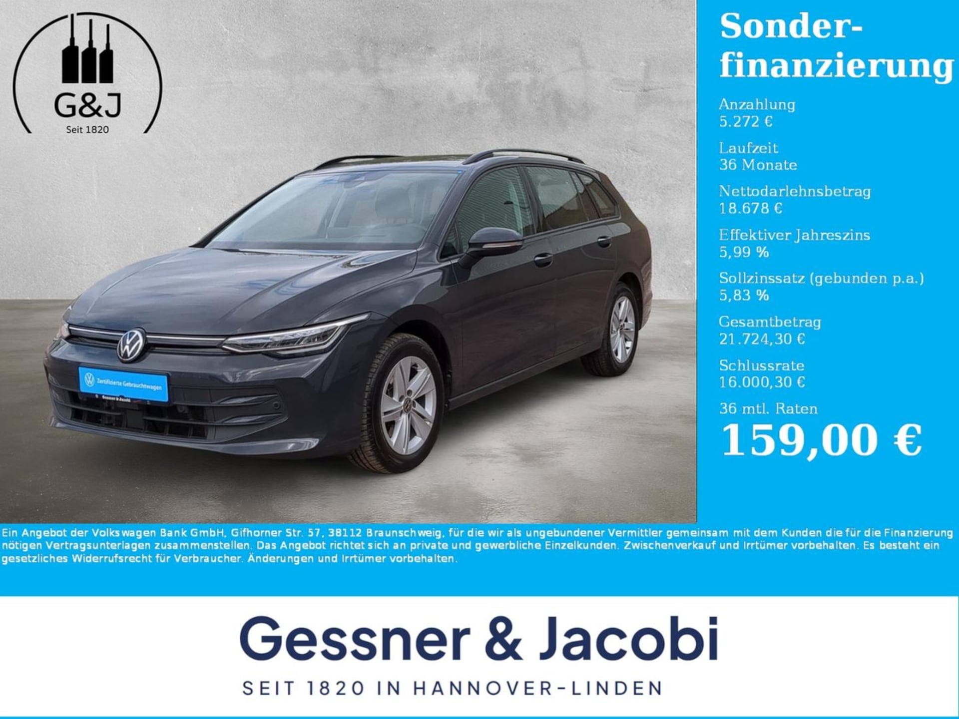Volkswagen Golf Variant 2025 — Golf Variant 2.0 TDI Life AHK Standhzg. HuD