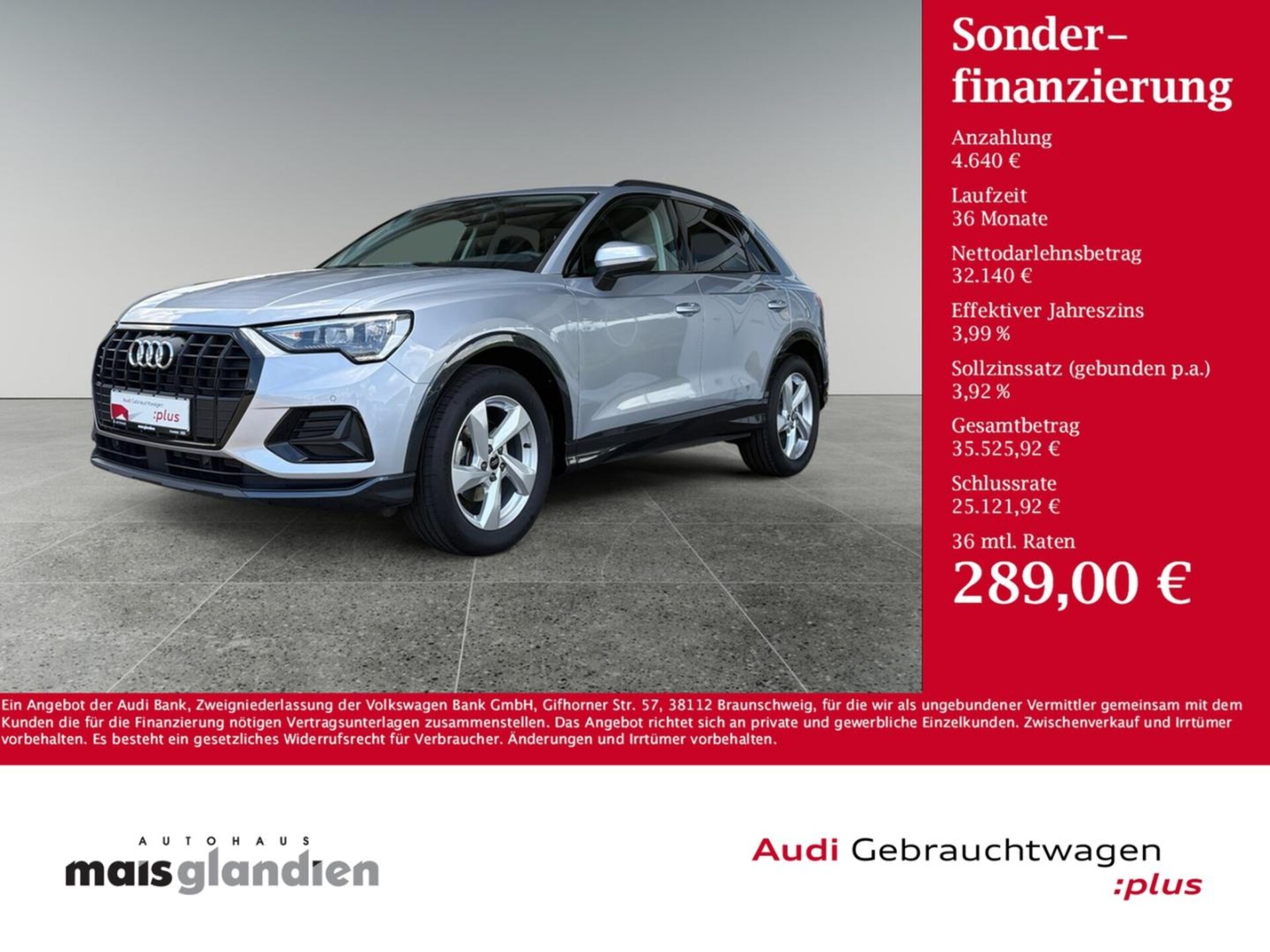 Audi Q3 SUV advanced