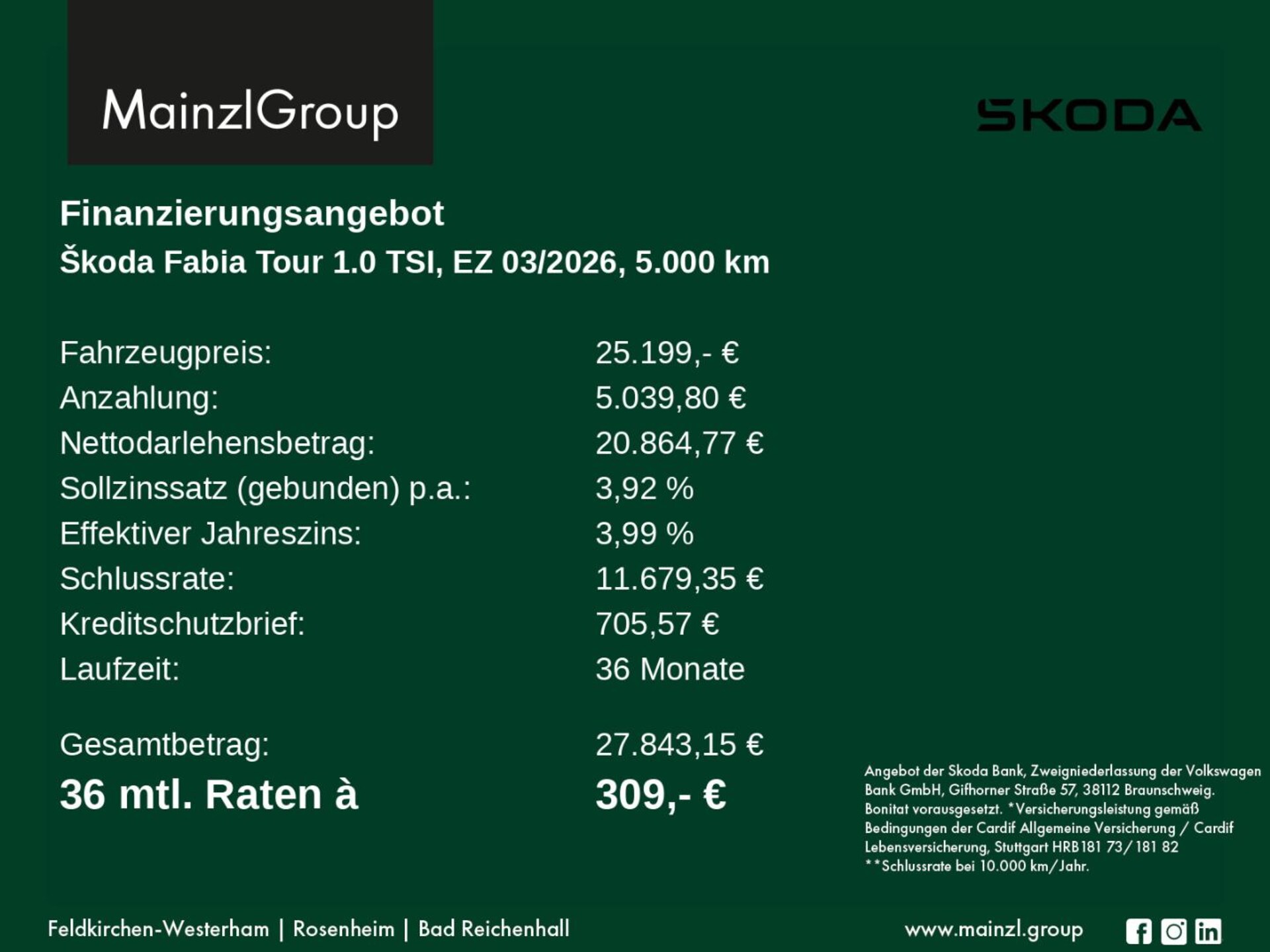 Skoda Fabia Tour