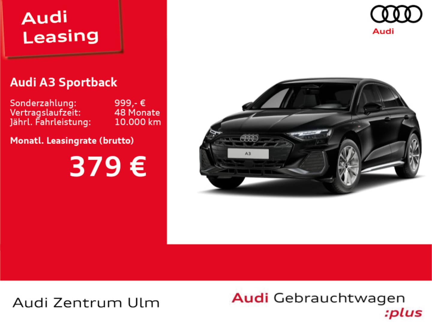 Bild über Audi A3 Sportback TFSI e TFSI e 150 kW S tronic - für weitere Informationen kontaktieren Sie den Audi Partner