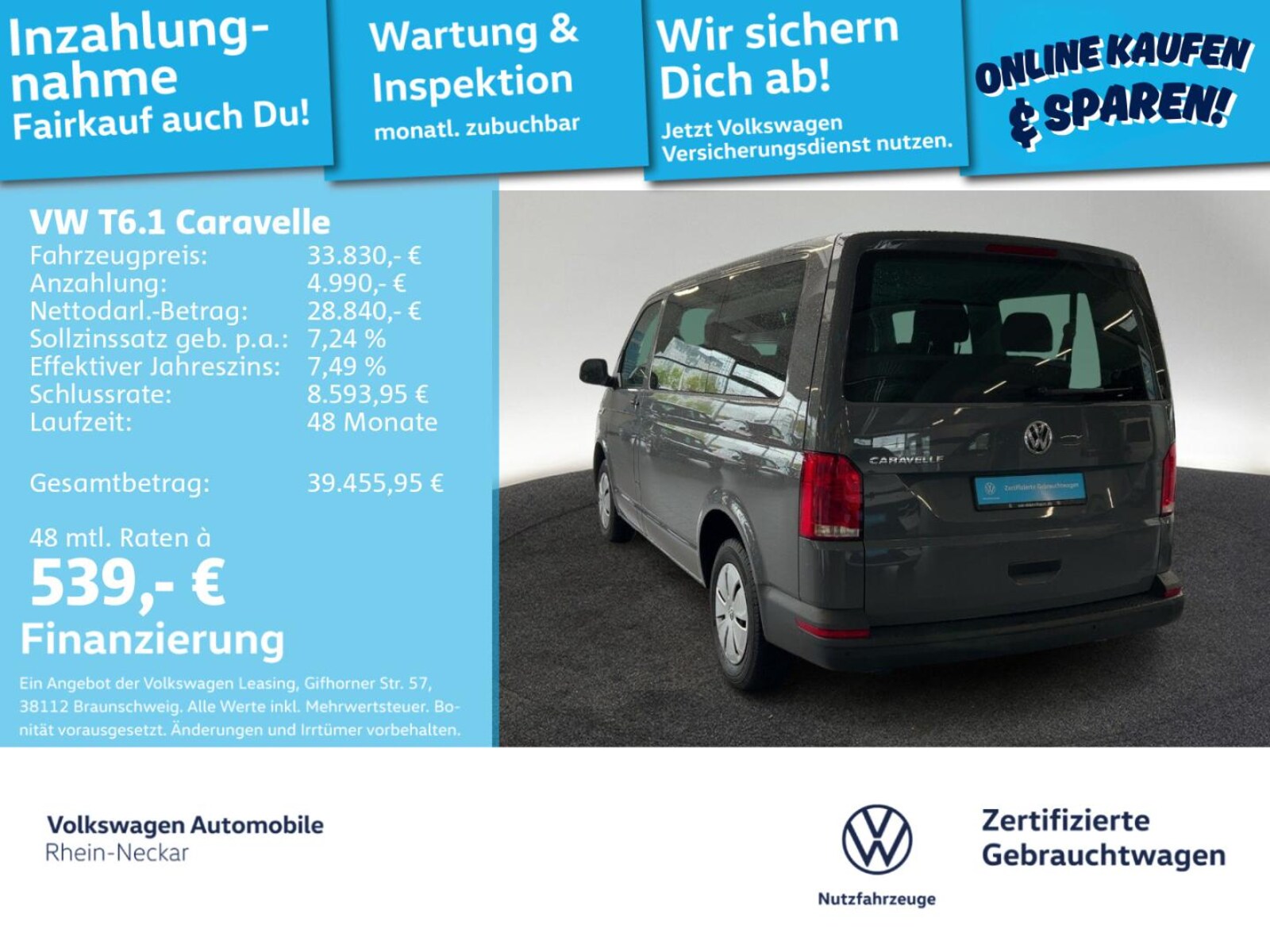 Volkswagen T6.1 Caravelle kurzer Radstand – Bild 2