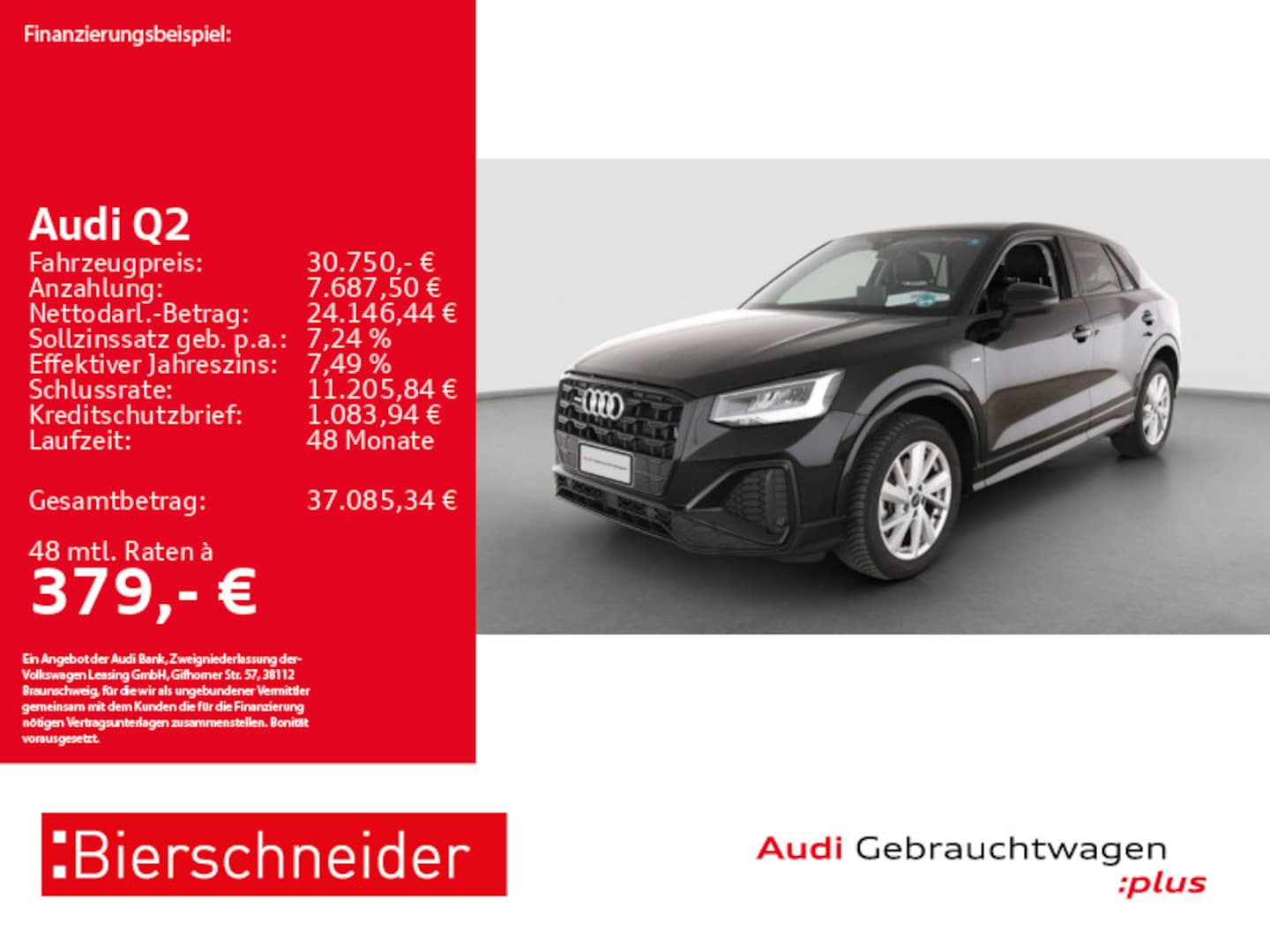 Bild über Audi Q2 S line 35 TDI quattro S tronic - für weitere Informationen kontaktieren Sie den Audi Partner