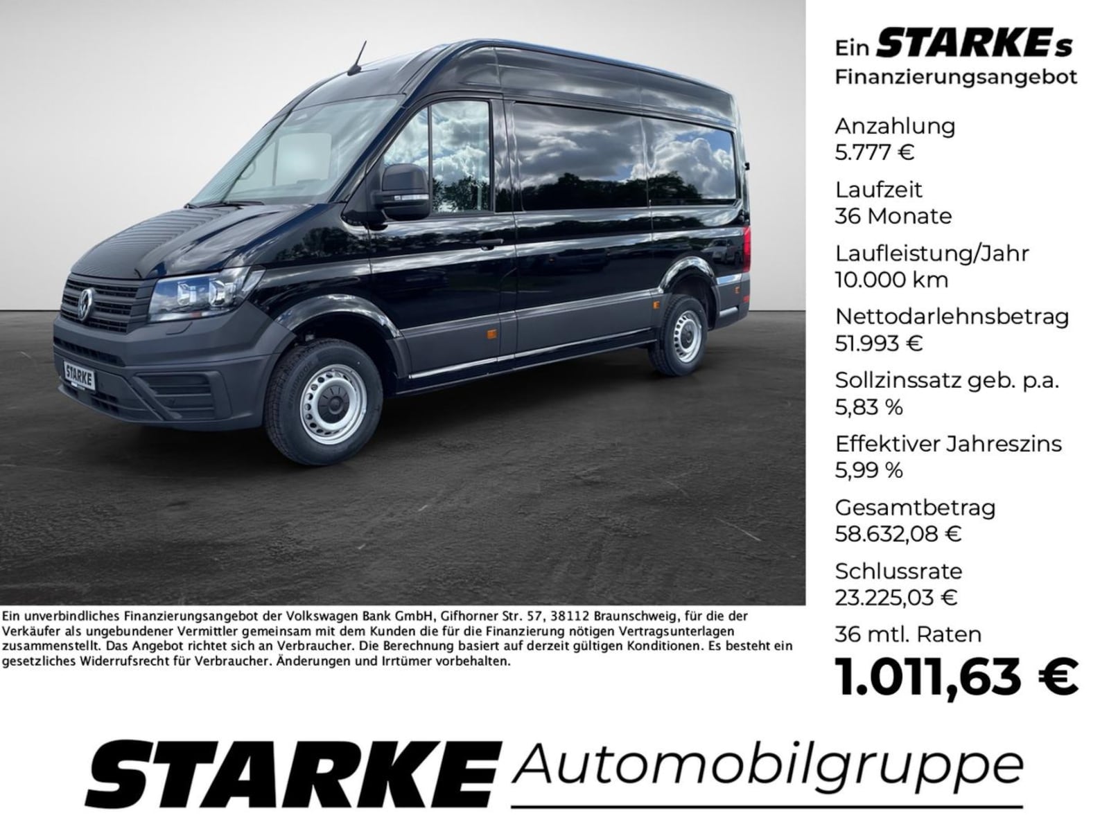 Volkswagen Crafter Kasten mittlerer Radstand