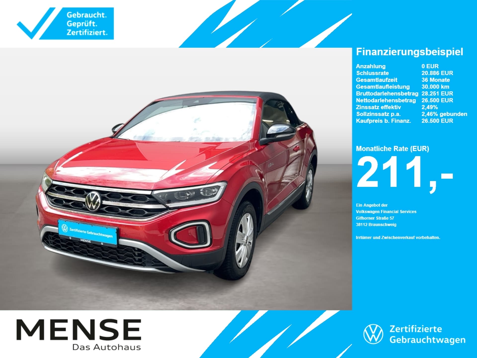 Volkswagen T-Roc Cabriolet Style