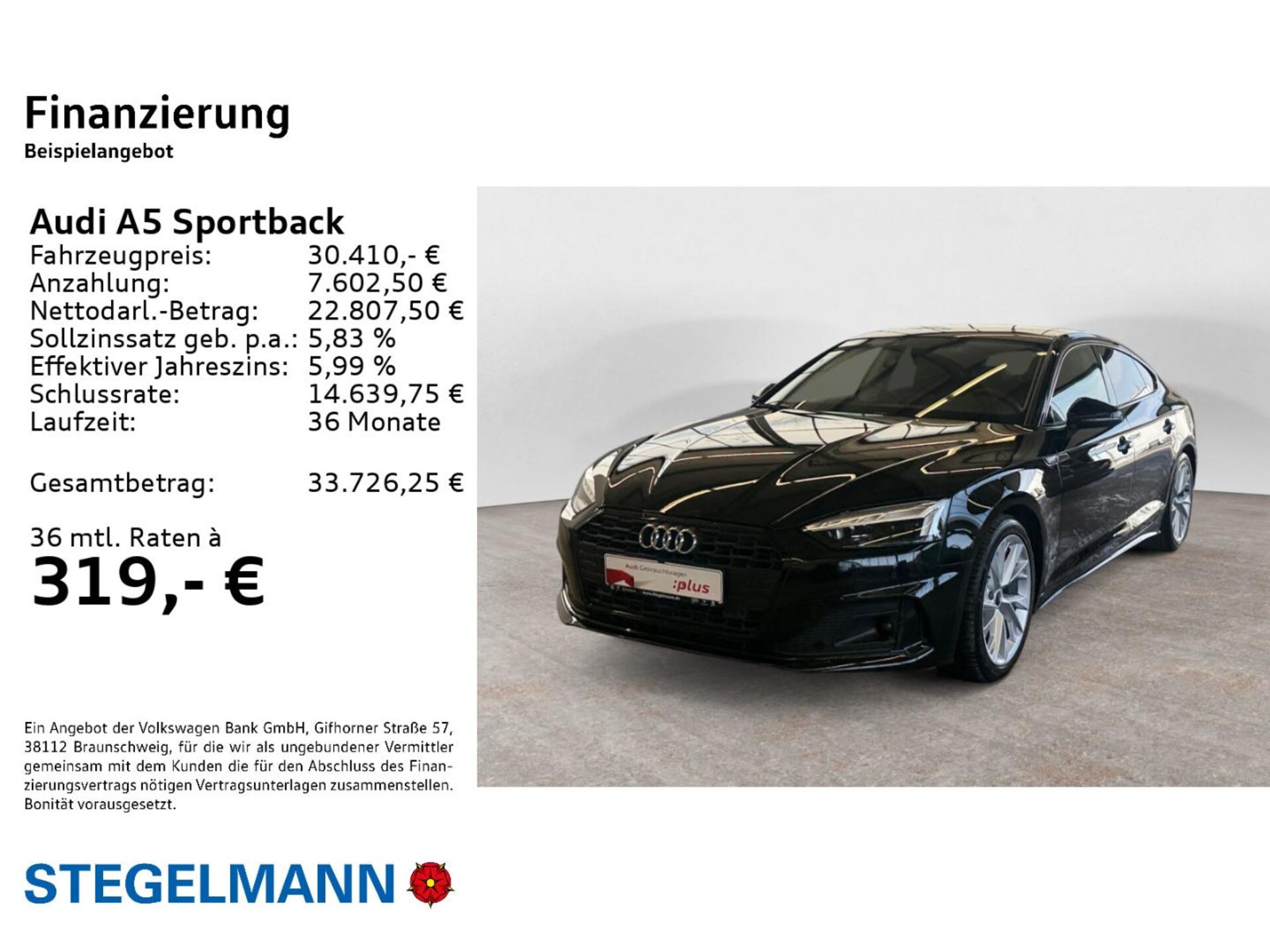 Audi A5 Sportback Advanced