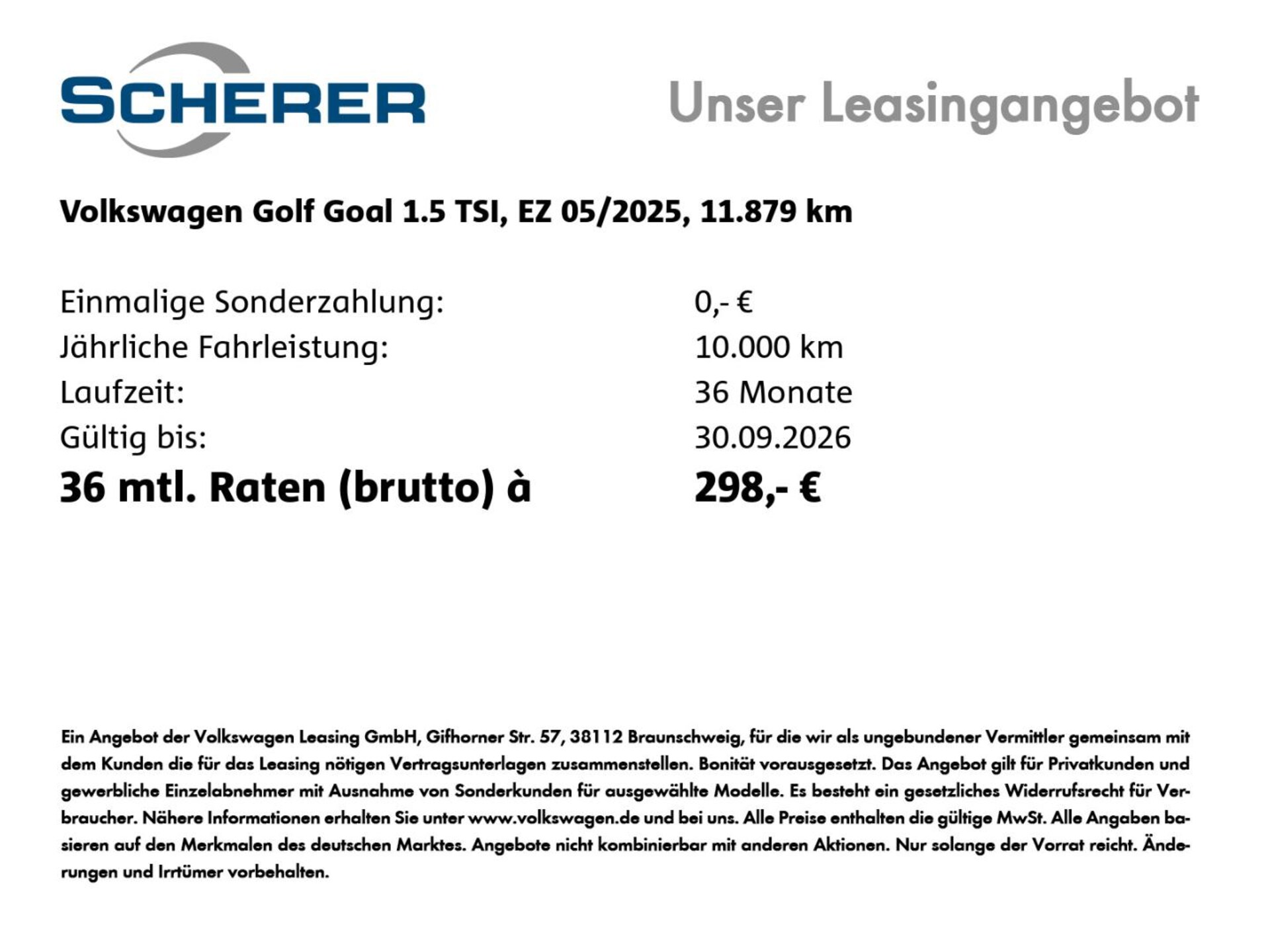Volkswagen Golf Goal