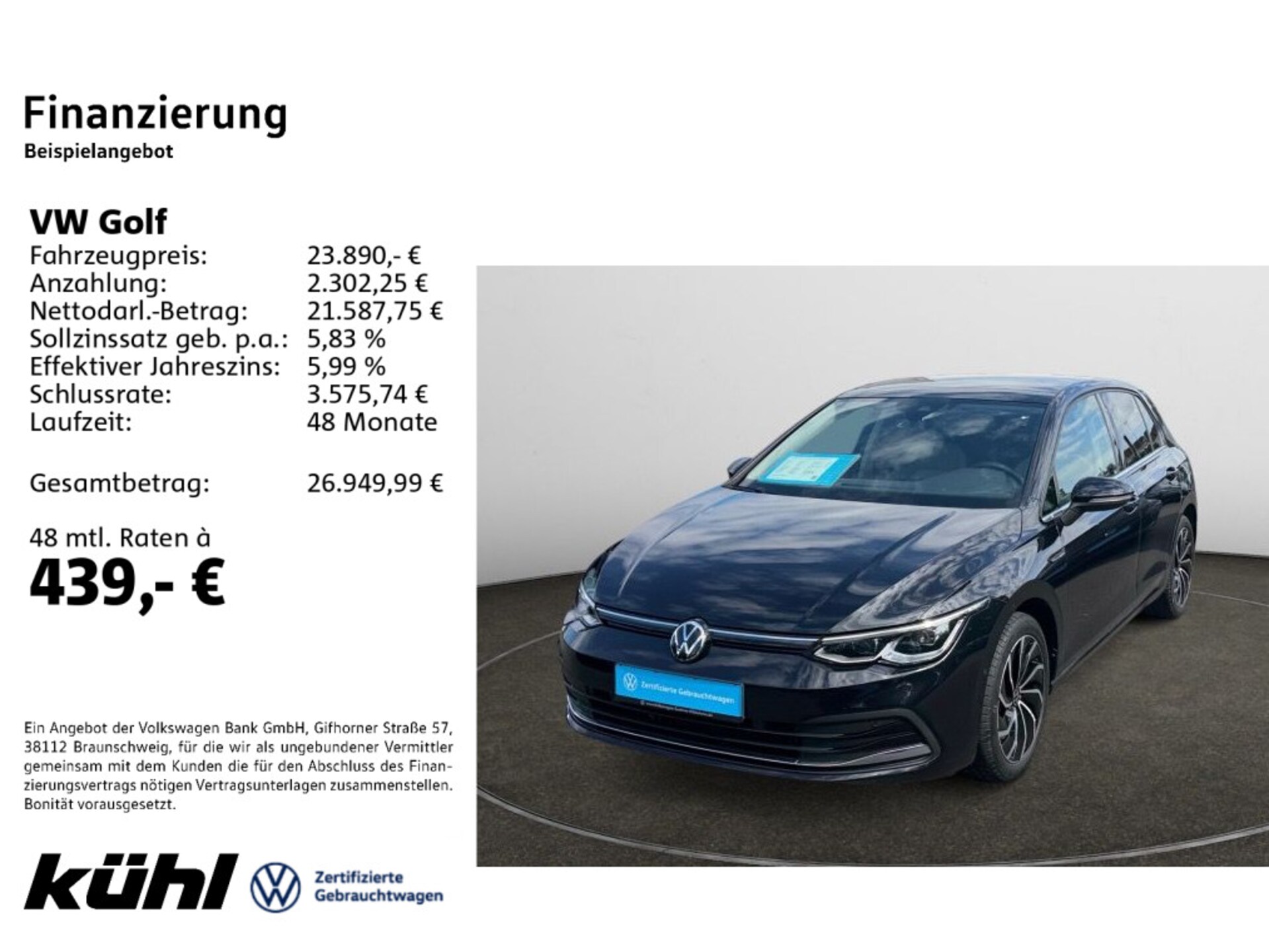 Volkswagen Golf — Volkswagen Golf Golf VIII 1.5 eTSI DSG Style Navi,Pano,Matrix,LM17