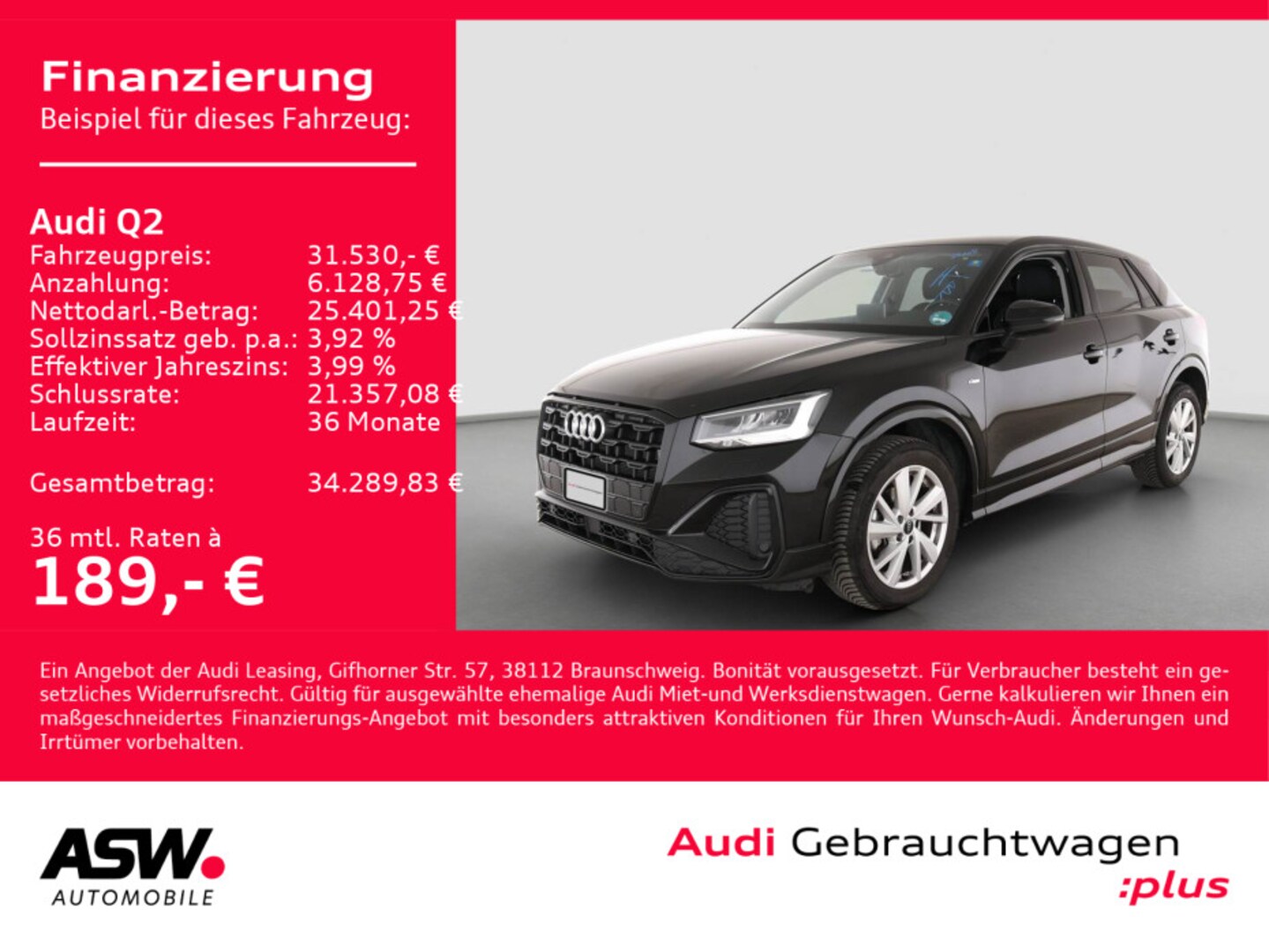 Bild über Audi Q2 S line 35 TFSI S tronic - für weitere Informationen kontaktieren Sie den Audi Partner