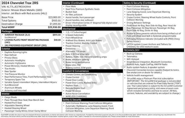 2024 Chevrolet Trax