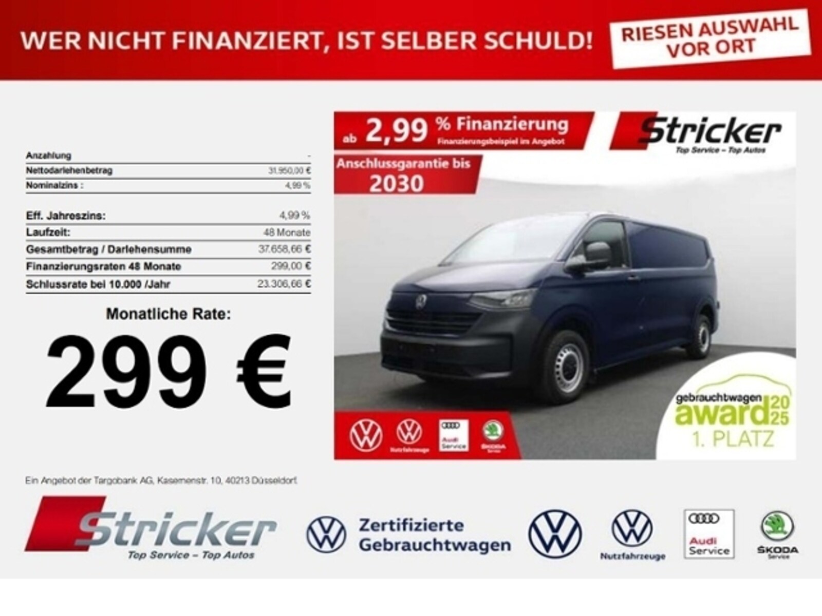 Volkswagen Transporter Kasten langer Radstand