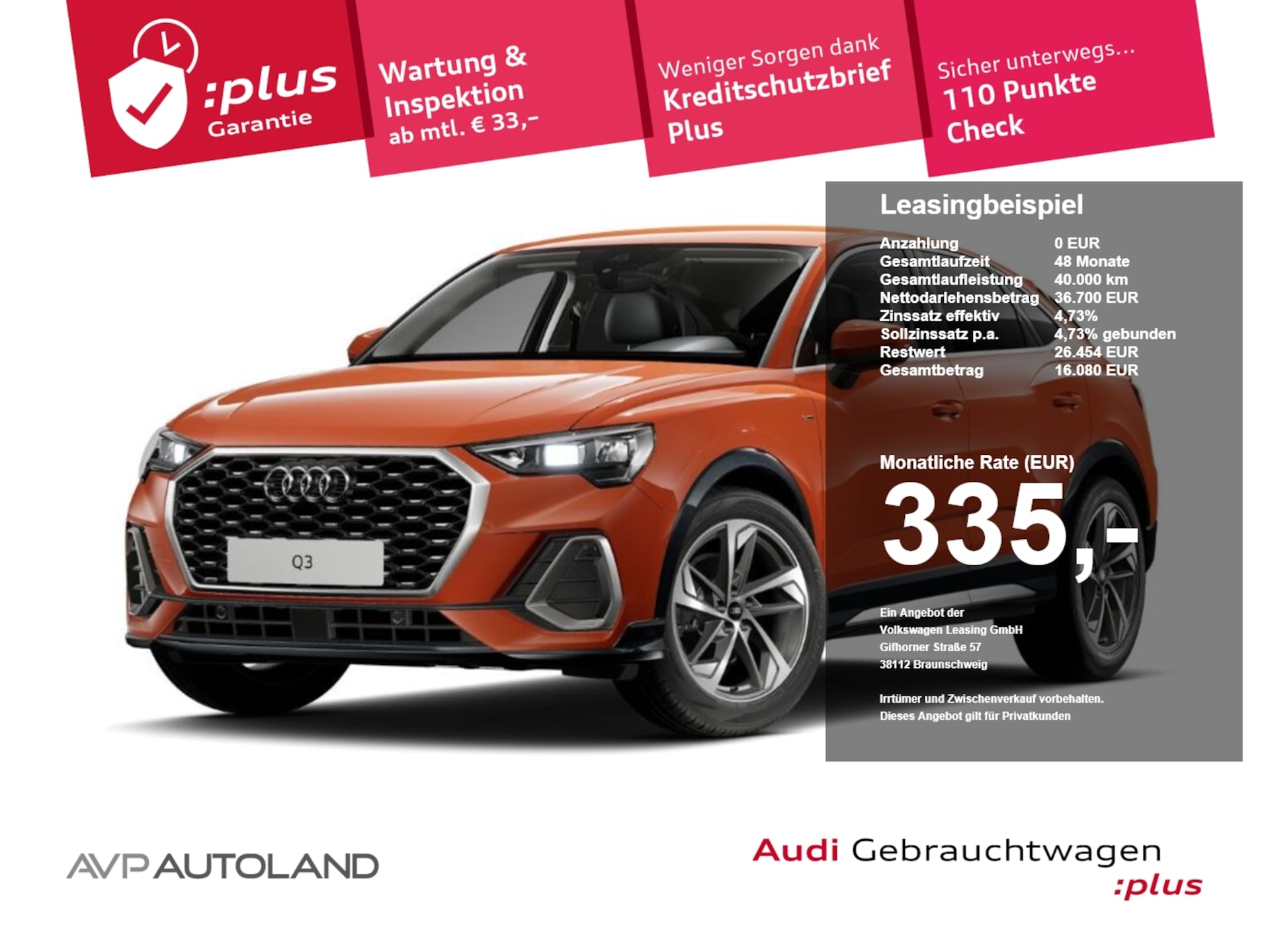 Audi Q3 Sportback S line
