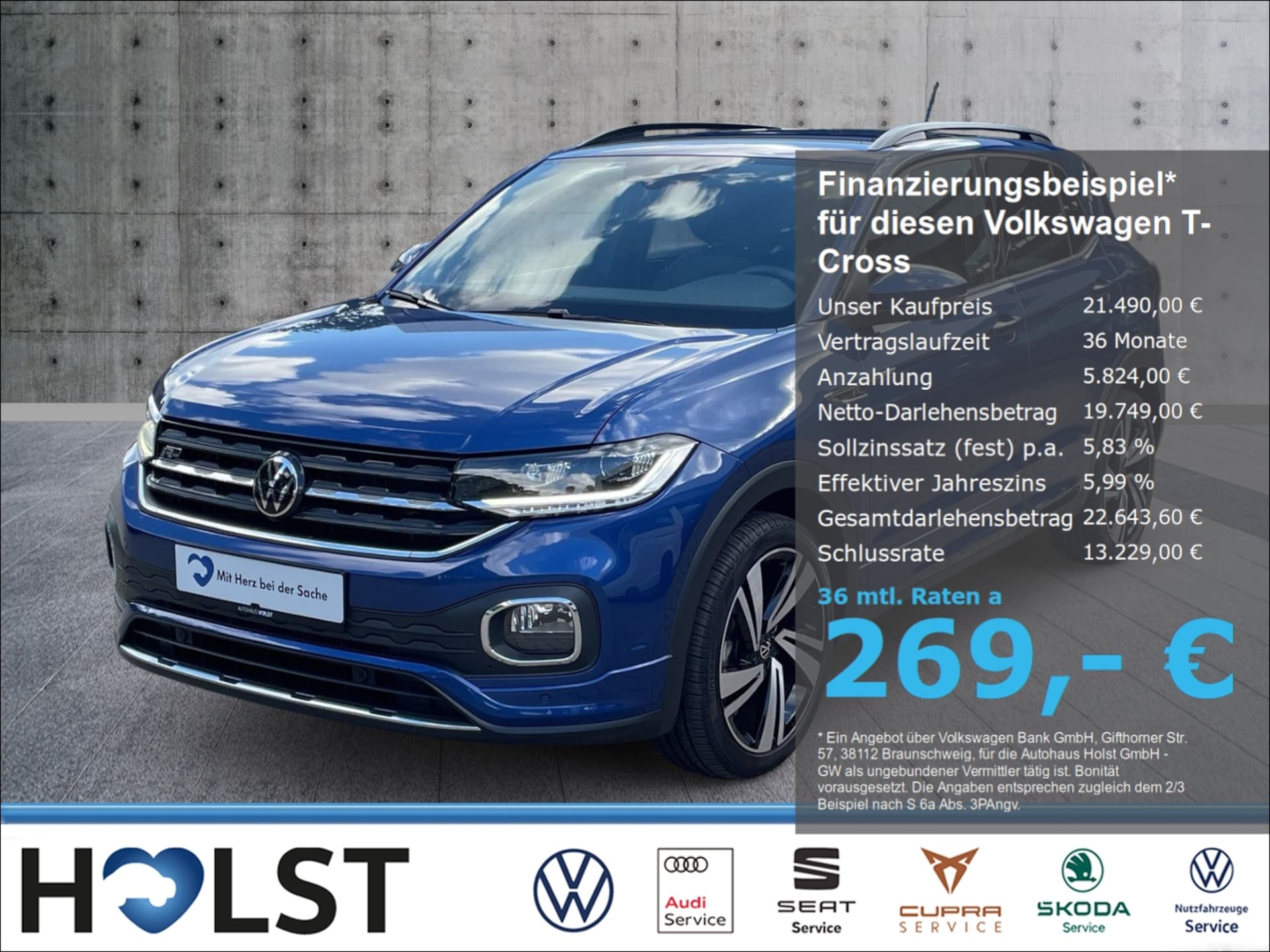 Volkswagen T-Cross — Volkswagen T-Cross 1.0TSI DSG R-Line Klimaautom.
