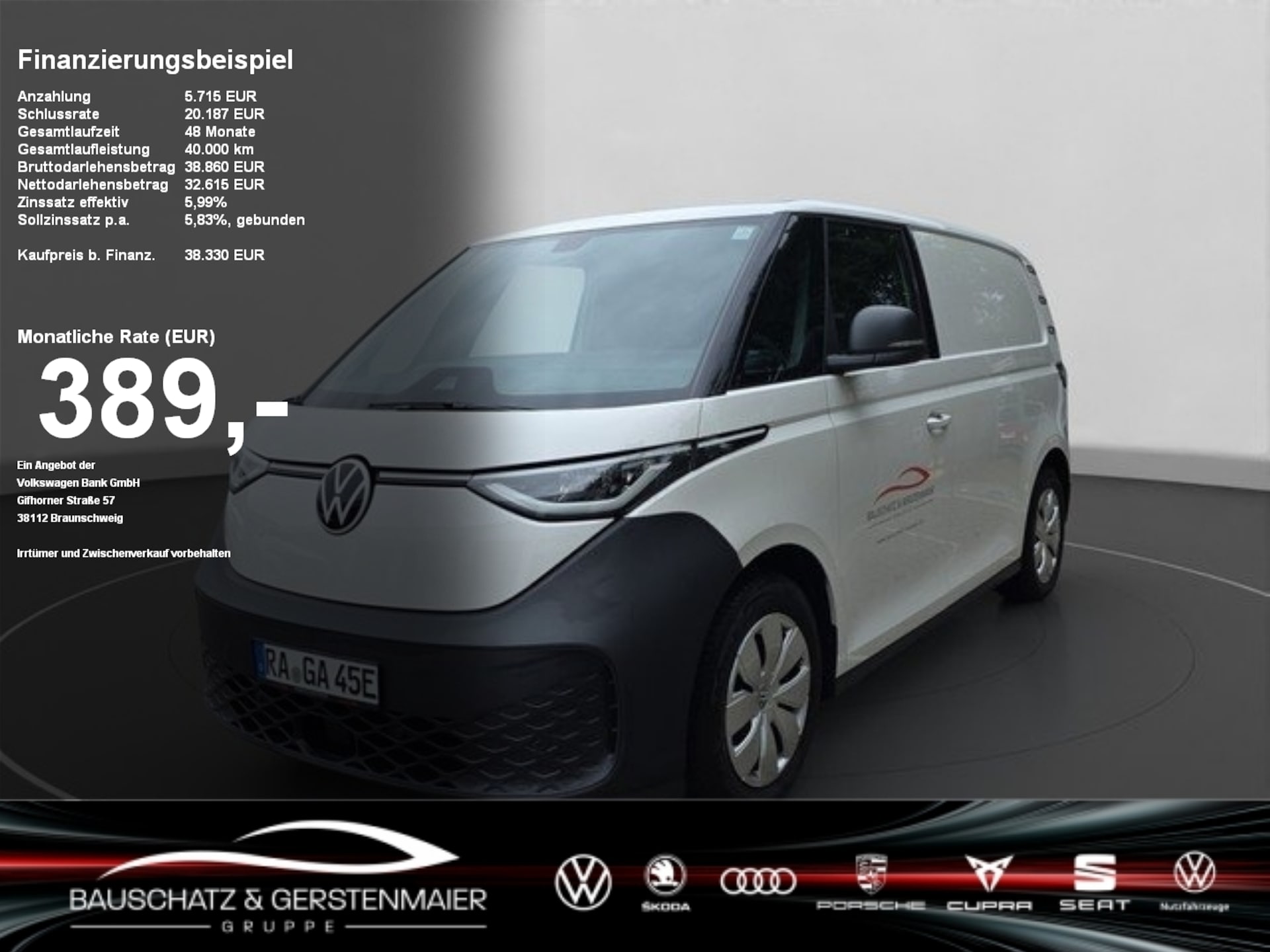 Volkswagen ID. Buzz Cargo Basis-Modell