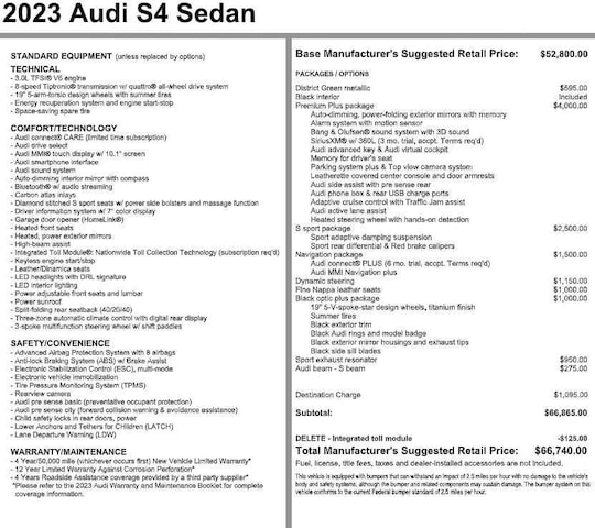 2023 Audi S4 Sedan