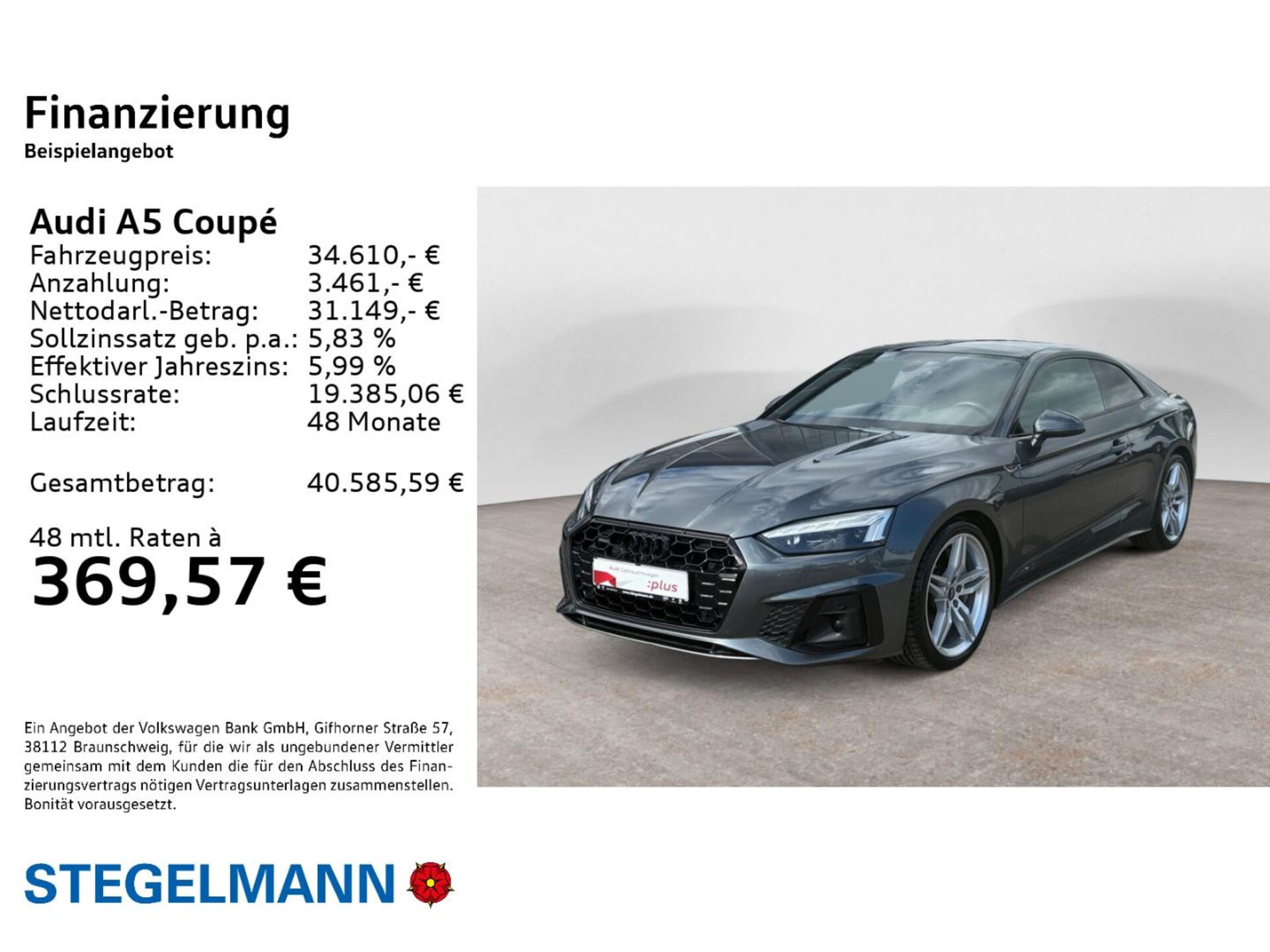 Audi A5 Coupé S line