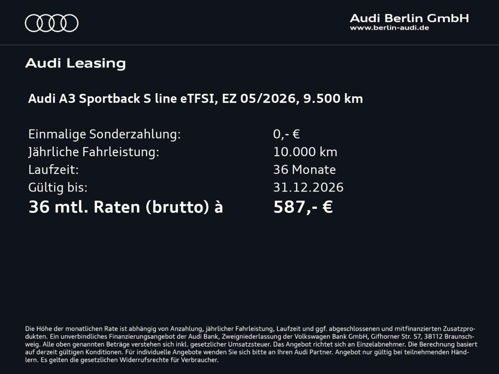 Audi A3 Sportback – Bild 4