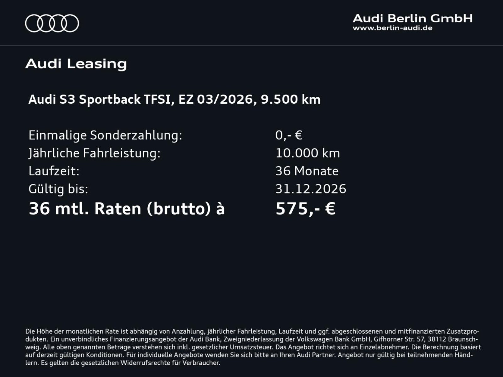 Audi S3 Sportback – Bild 4