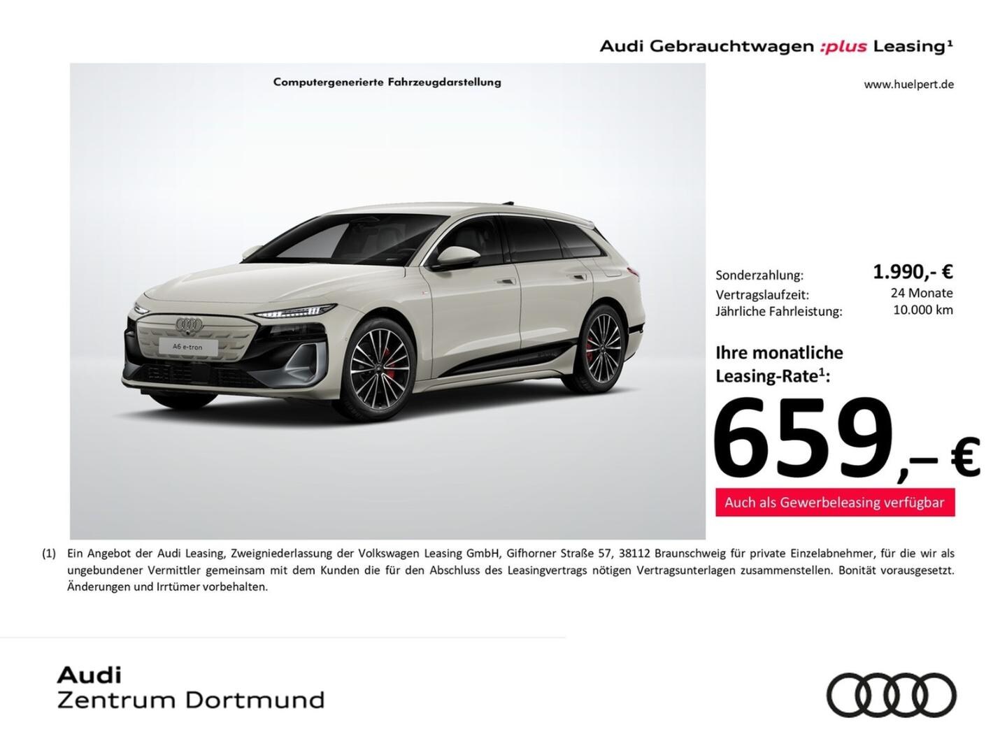 Bild über Audi A6 Avant e-tron e-tron quattro - für weitere Informationen kontaktieren Sie den Audi Partner