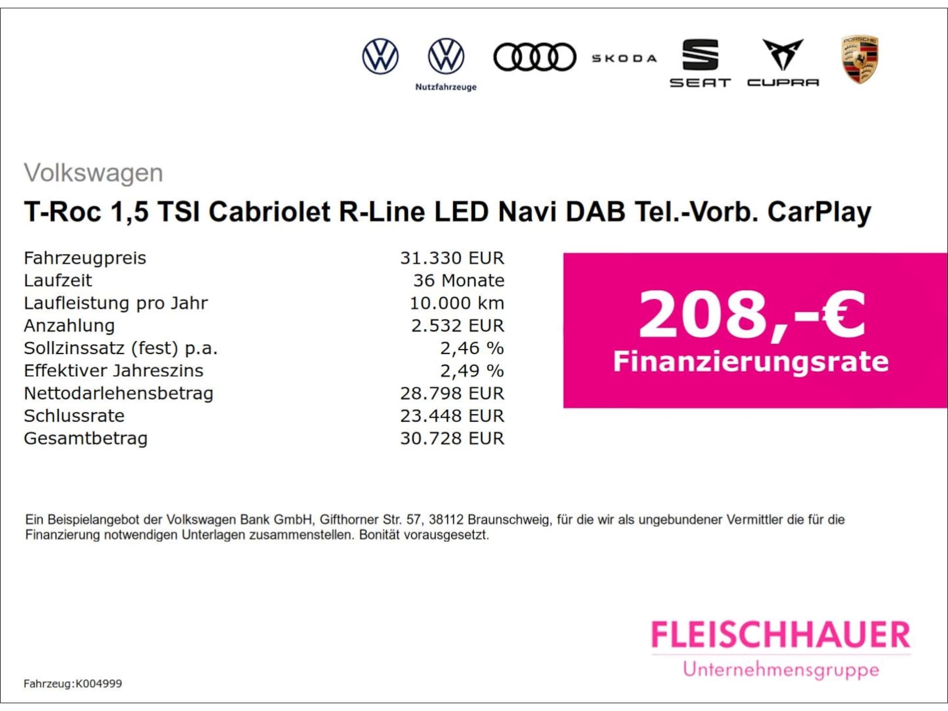 Volkswagen T-Roc Cabriolet R-Line